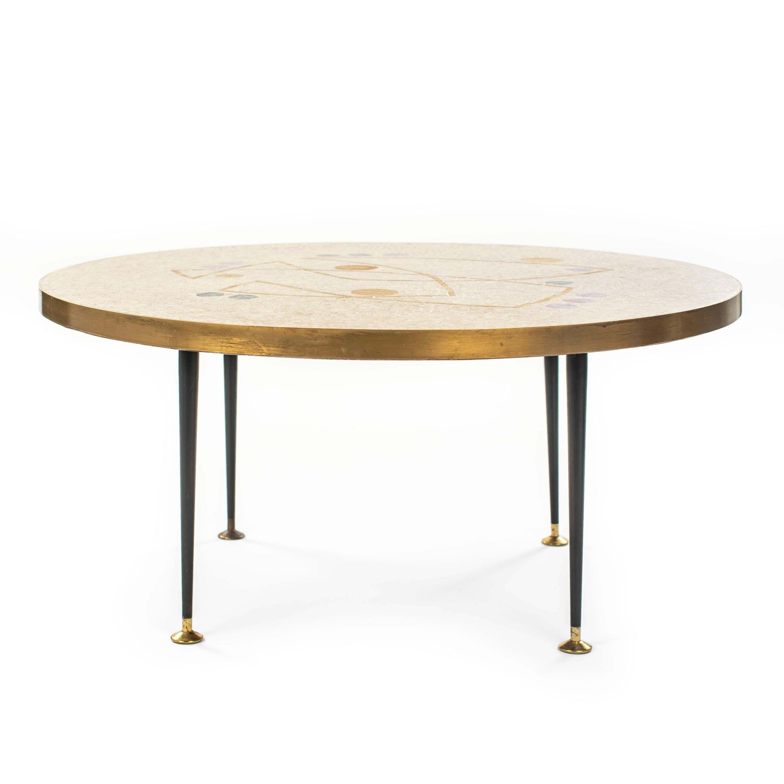 German Mid Century Sculptural Mosaik Sofa Table By Berthold Müller 1960s photo Furniture