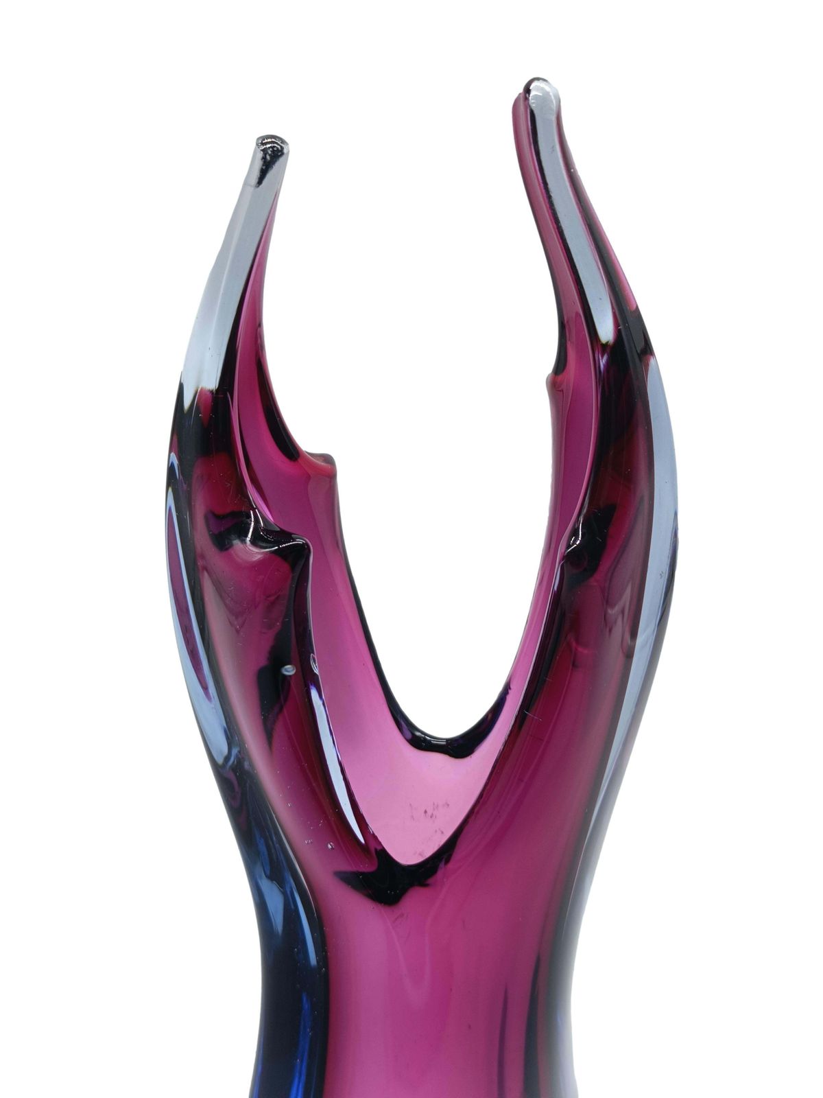 Flavio Poli For Seguso Submerged Murano Glass Vase, Italy 1960s photo 663.0