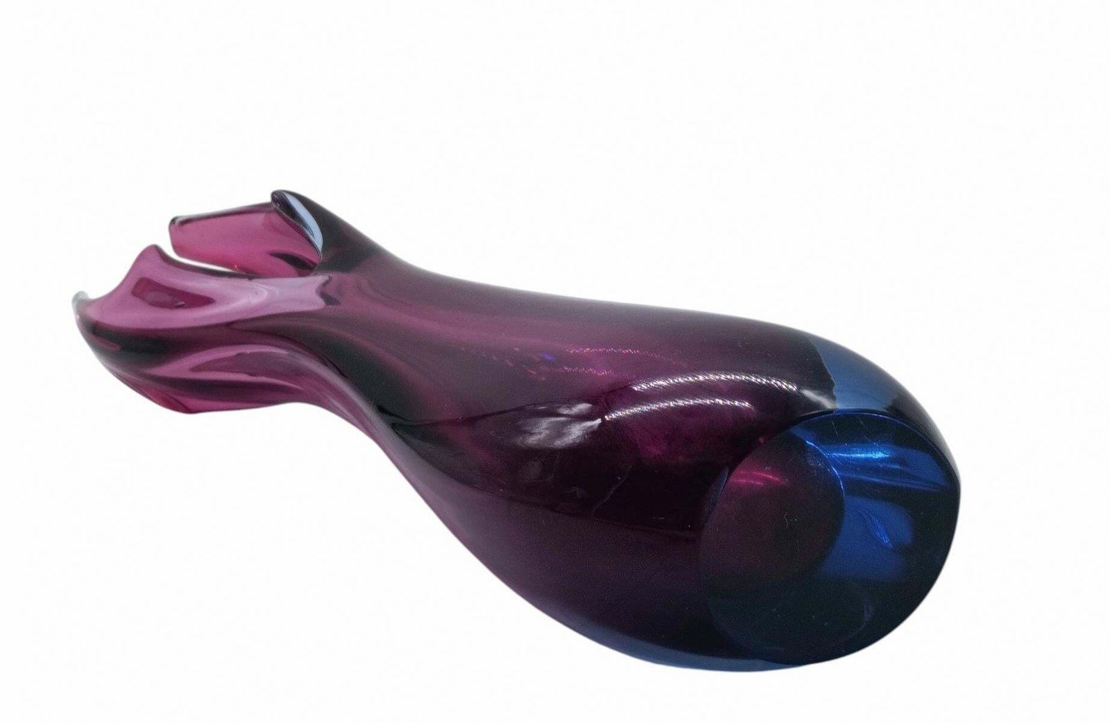 Flavio Poli For Seguso Submerged Murano Glass Vase, Italy 1960s photo buy