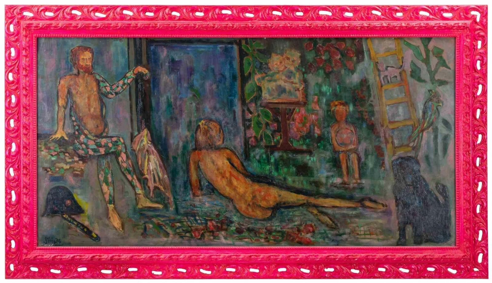 Sirio Pellegriniharlequin At Rest   Paint By Sirio Pellegrini   19741974