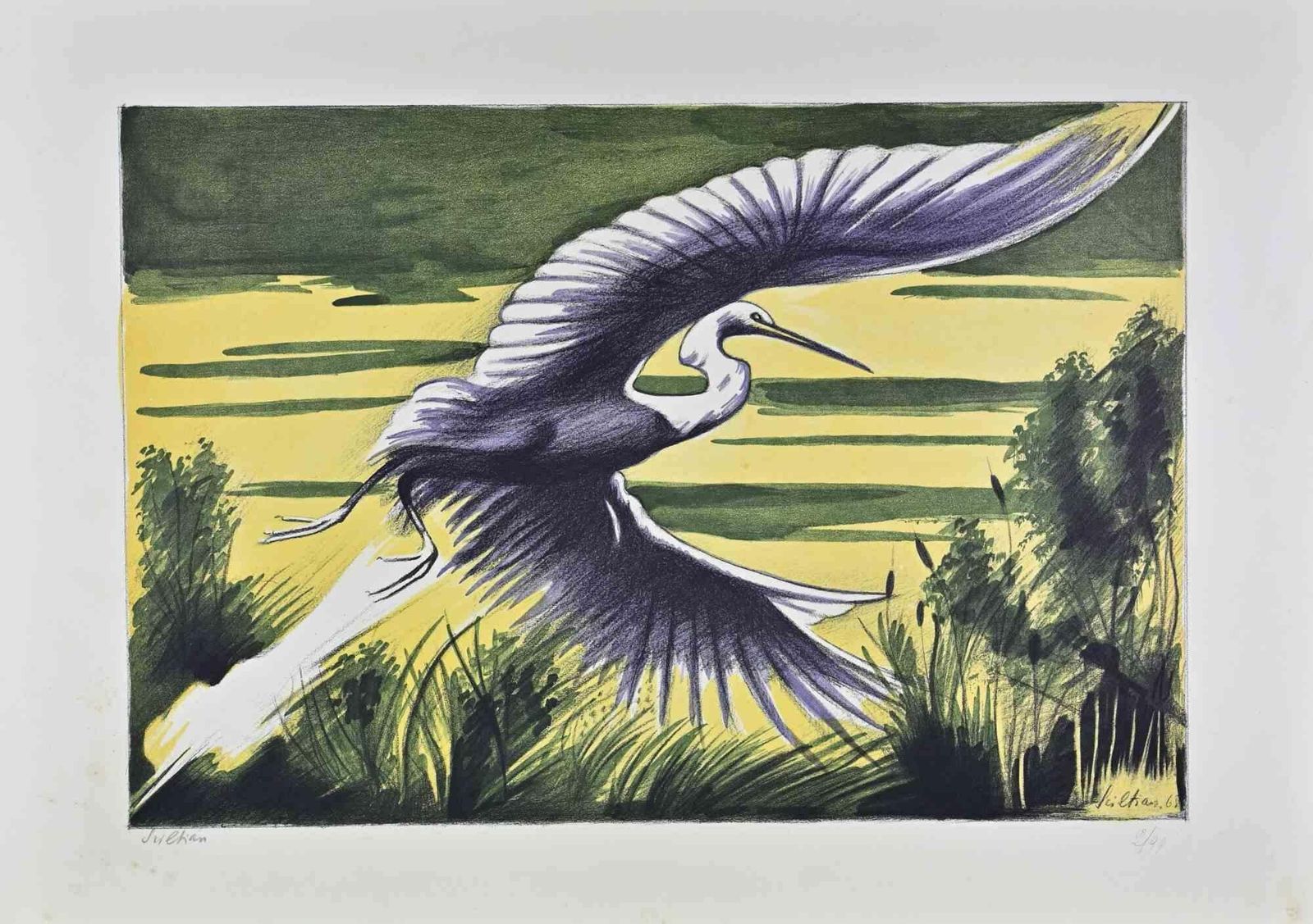Gregorio Sciltianheron   Lithograph By Gregorio Sciltian   19681968