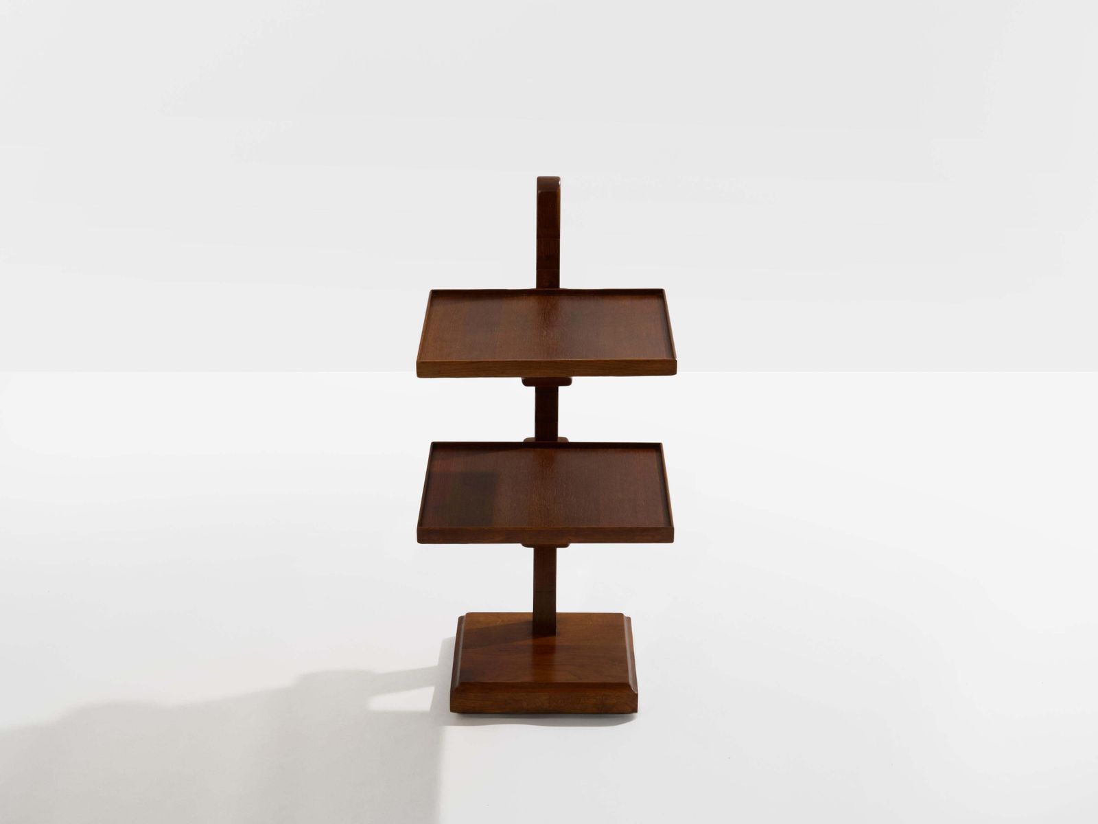 photo furniture French Art Deco Tinted Oak Wood Serving Table 1940