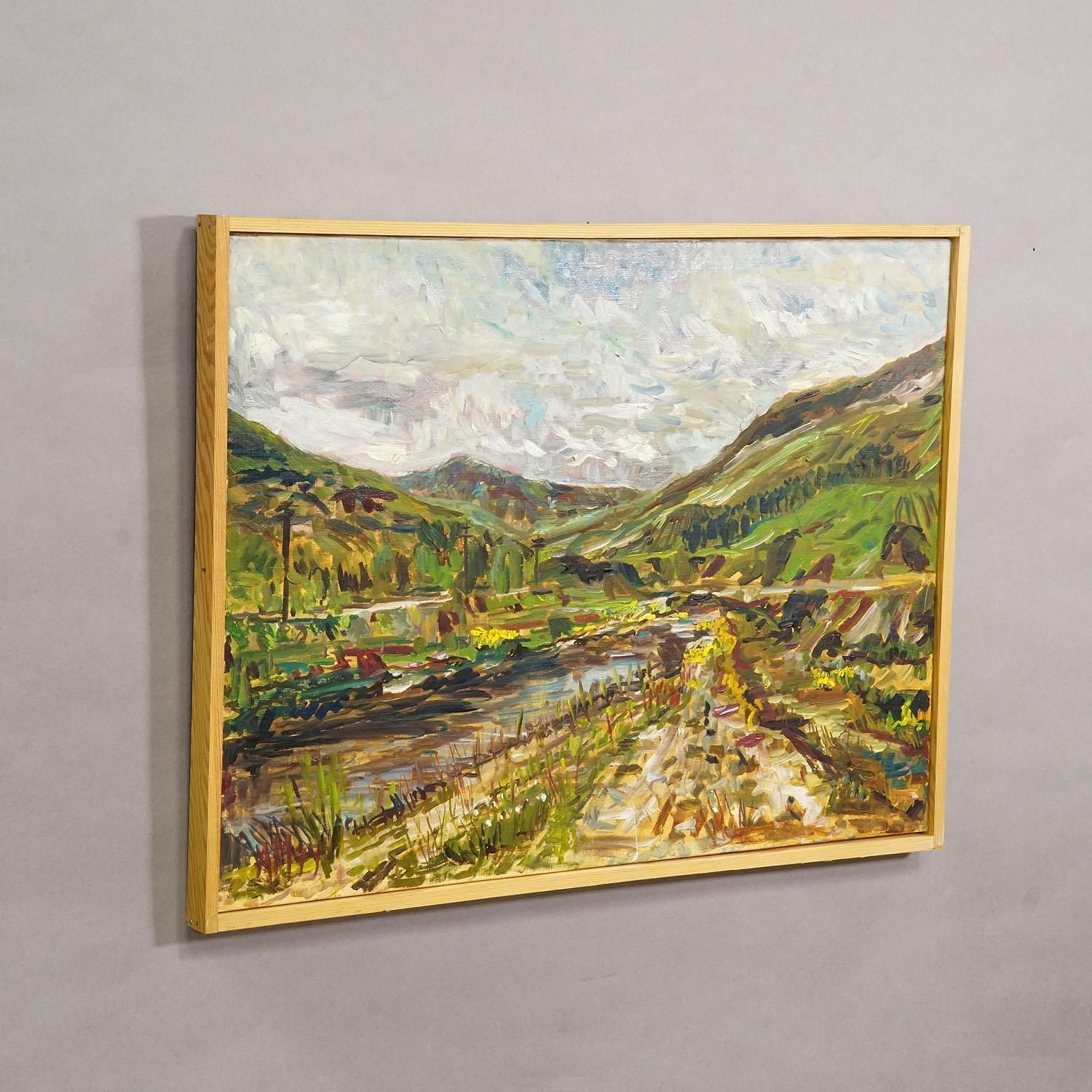 Glen Orchy / Balmally – Scottish Landscape, 1977 Oil Painting Alexander Michael photo Art