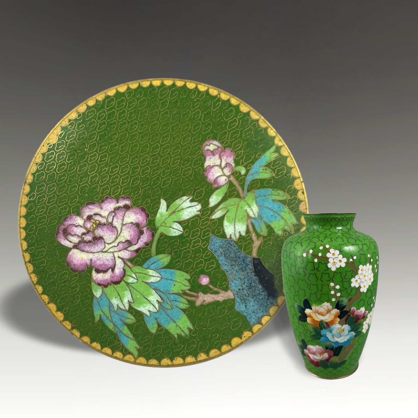 Japanese Cloisonne Vase  Meiji Period  Signed Inaba Shichiho Superb Quality 13cm photo buy