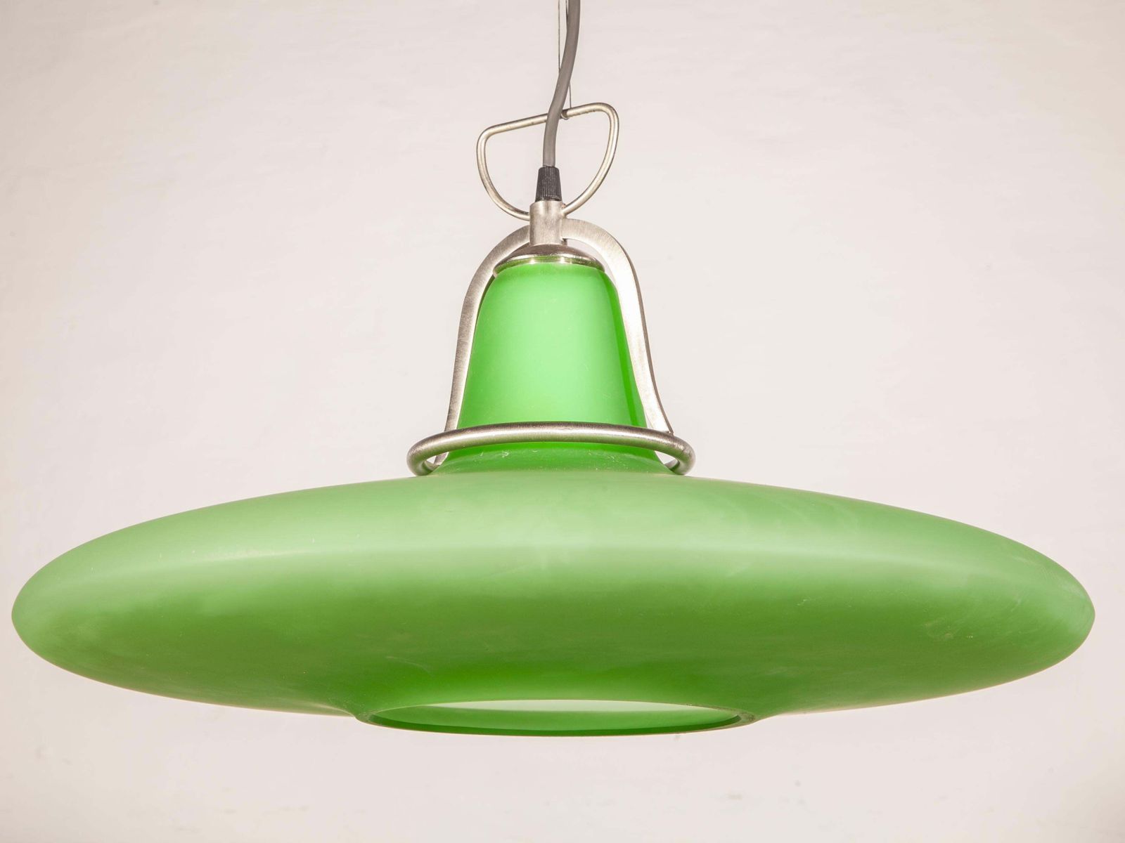 Av Mazzega Art Green Glass Chandelier Made In Italy, 1980s photo buy