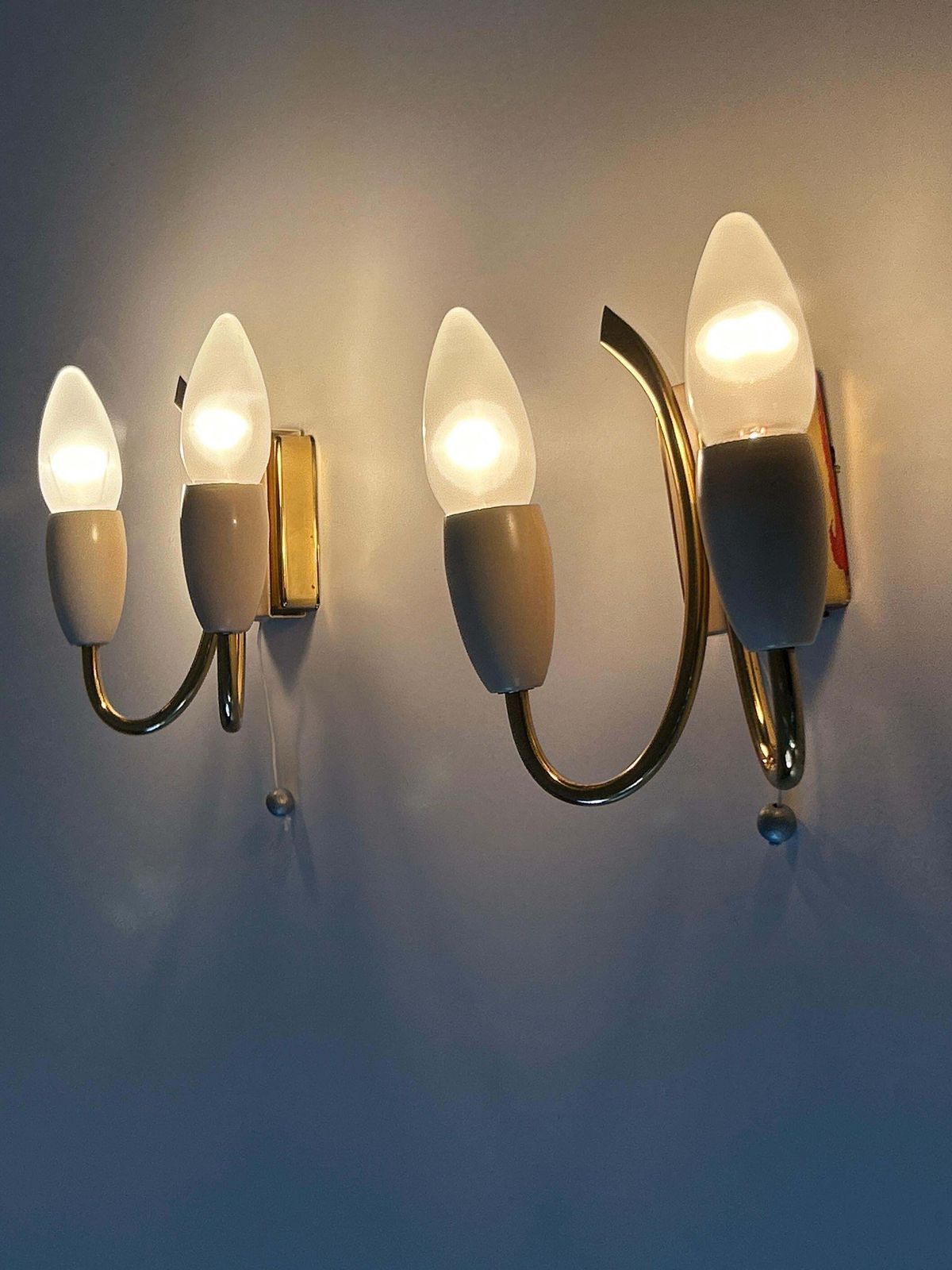 photo furniture Set Of Two Lovely Mid Century Sputnik Sconces Or Wall Lights Germany 1950s