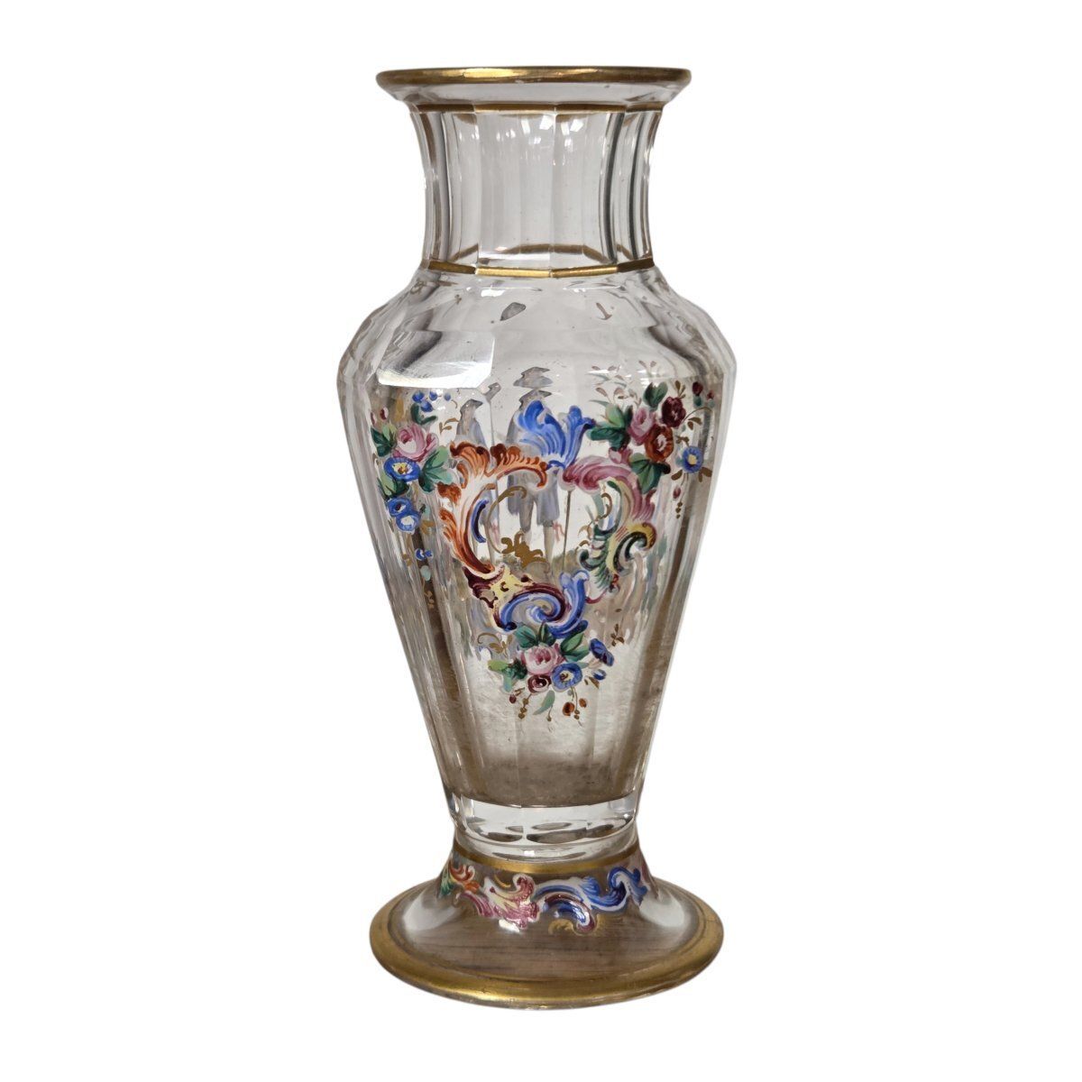 Petit vase d'époque en verre émaillé, Vienne, fin du XIXe siècle photo furniture