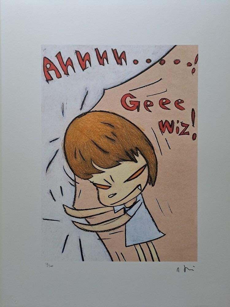 Yoshitomo Nara — Ahhhh… Geee Wiz! (1990s), Limited Edition Lithograph photo furniture