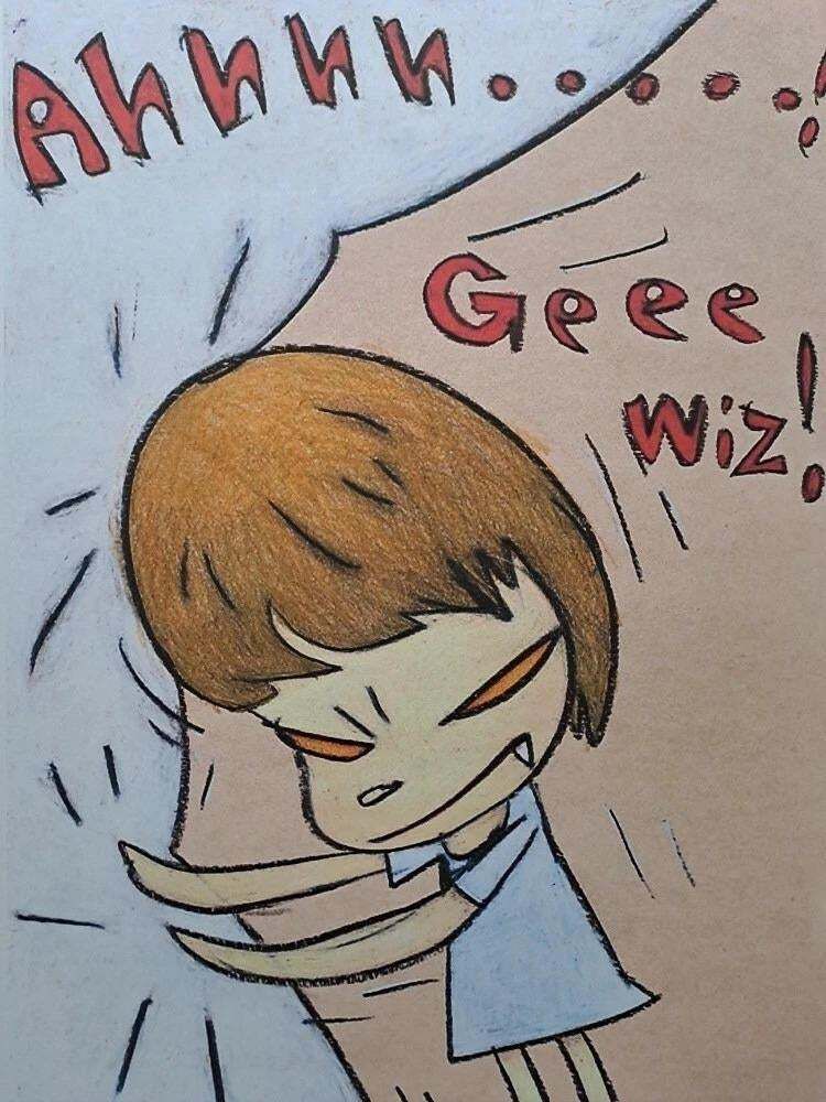 Yoshitomo Nara — Ahhhh… Geee Wiz! (1990s), Limited Edition Lithograph photo for sale