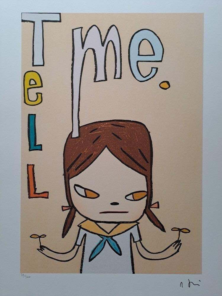 After Nara Yoshitomo, Tell Me, 1990s, Limited Edition Lithograph photo furniture