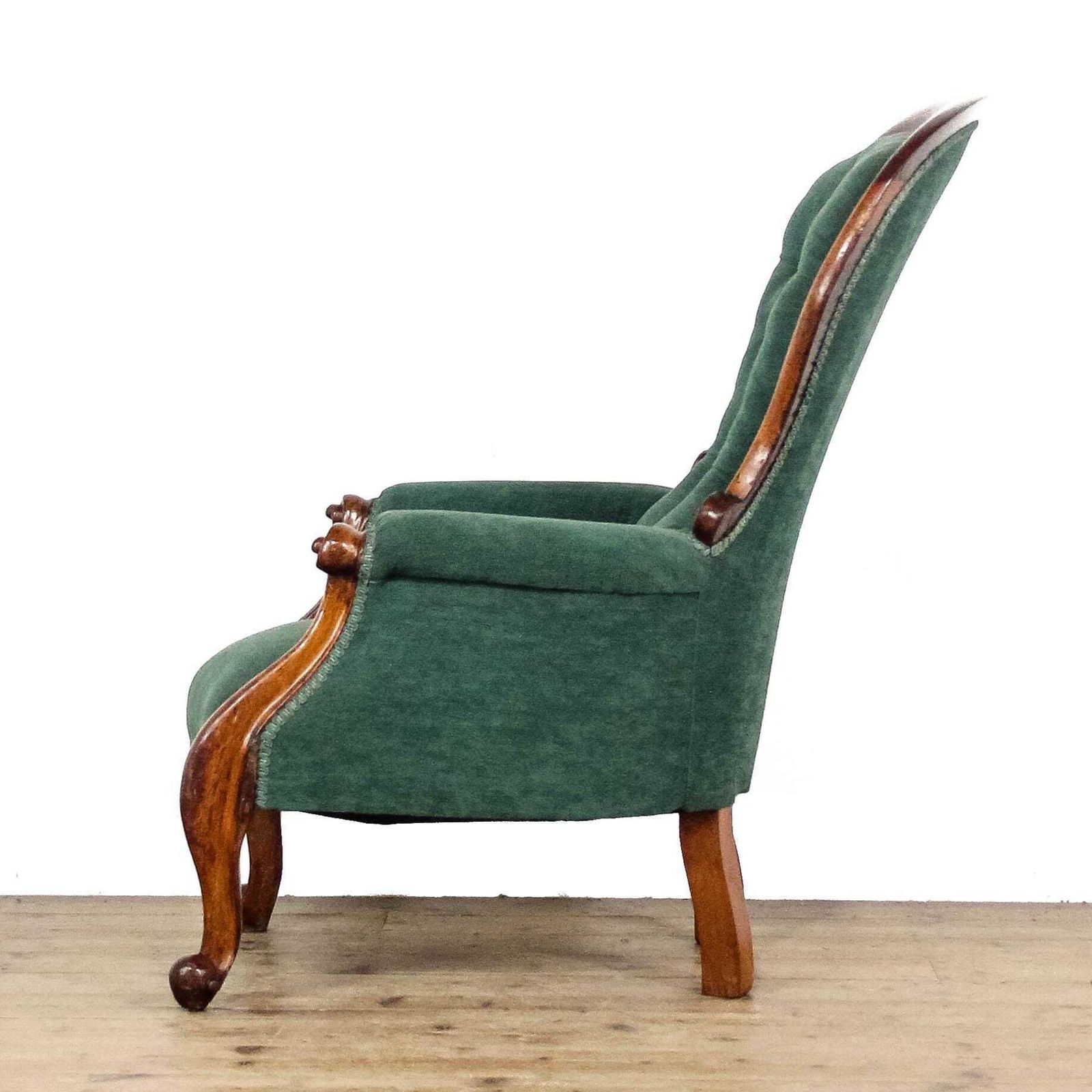 Antique Victorian Upholstered Armchair photo Furniture