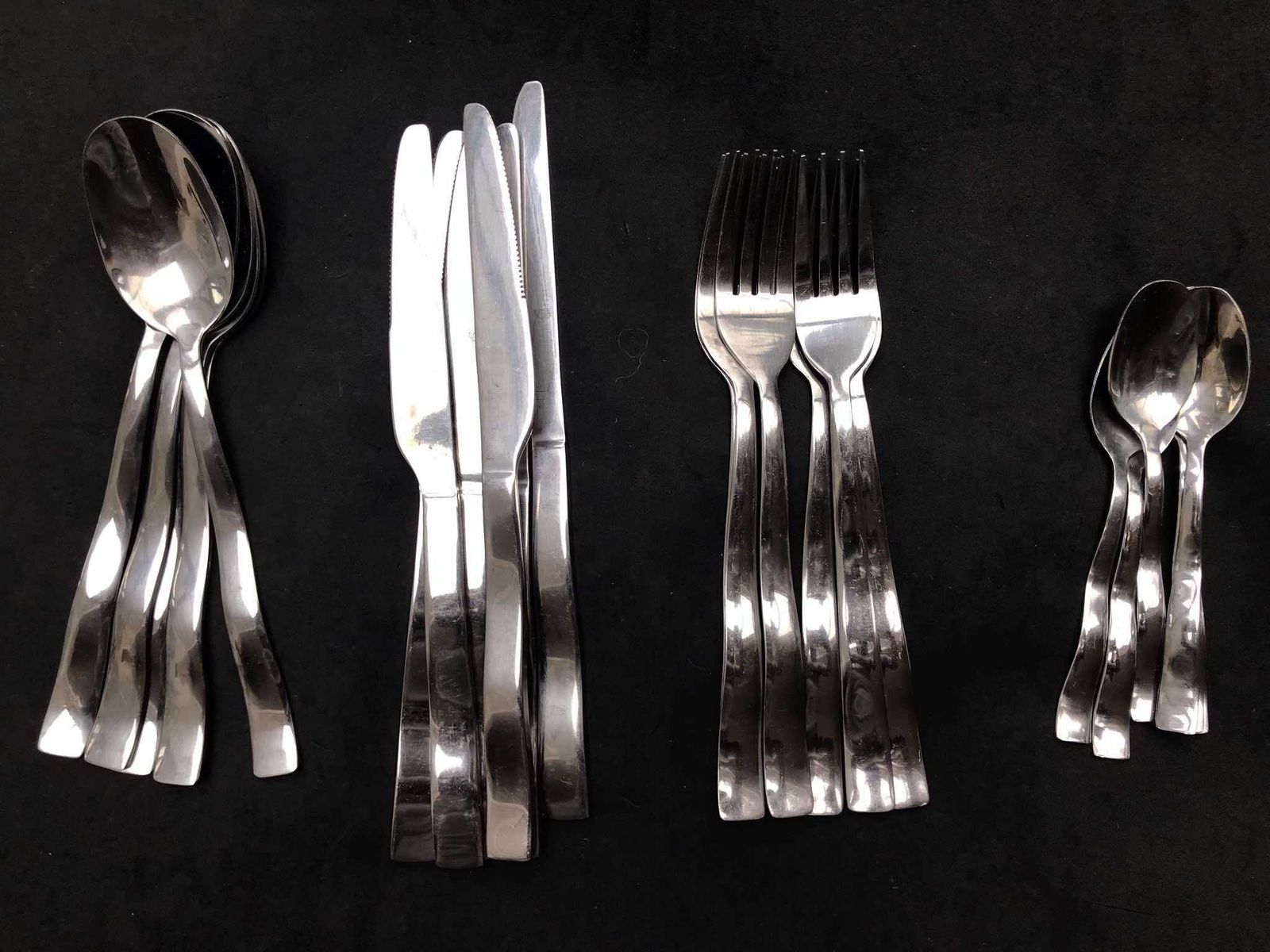 Flatware Set For 6 Stainless Steel Design Cutlery Modernist Design Post Modern French Cutlery Set Wedding Gift
