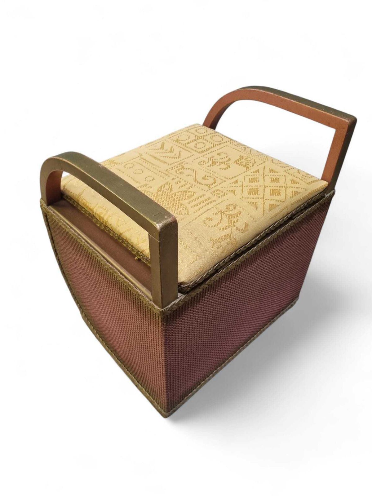 Vintage Lloyd Loom Lusty Style Basket Chair / Storage Stool / Free Delivery photo 156.0