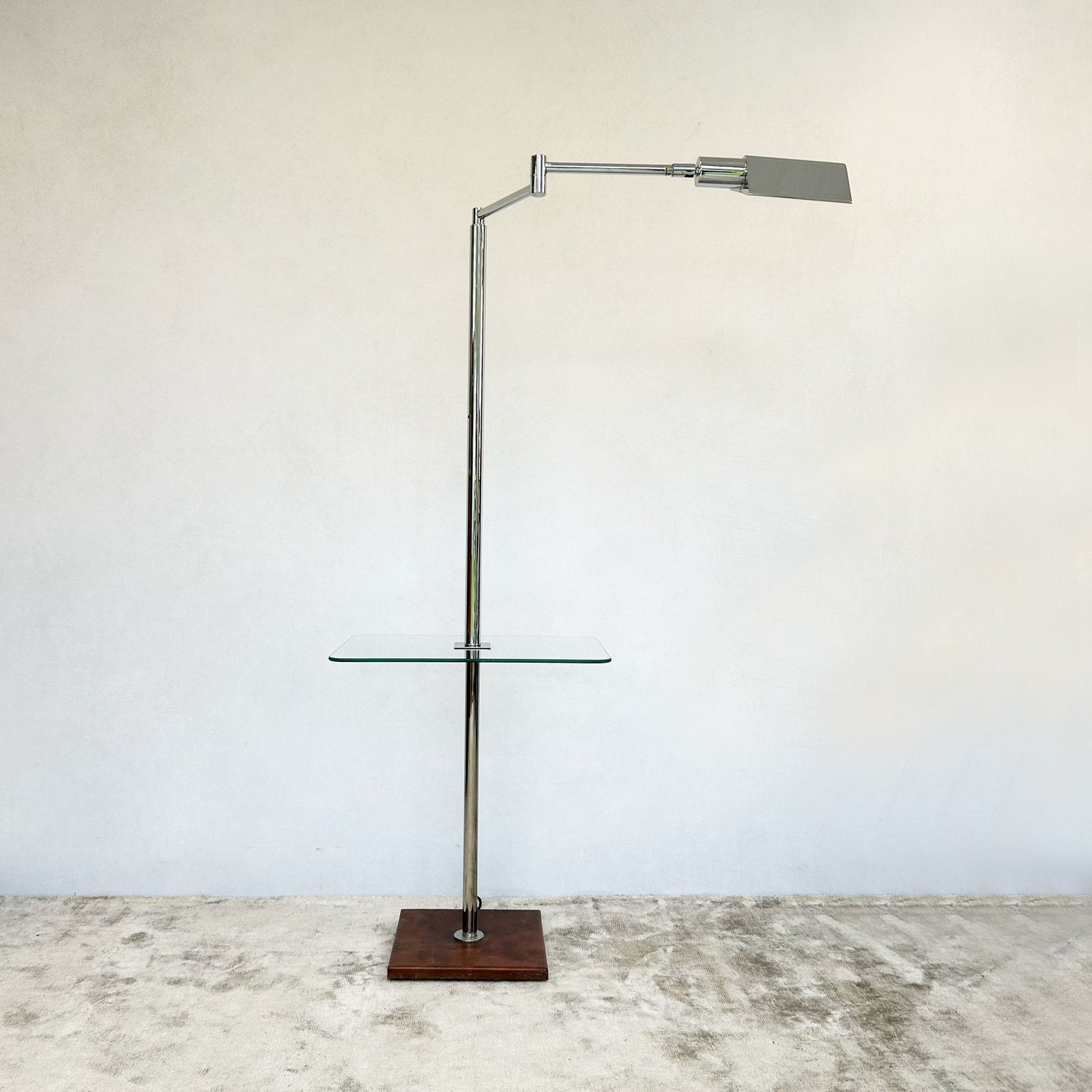 Koch & Lowy Chrome Floor Lamp