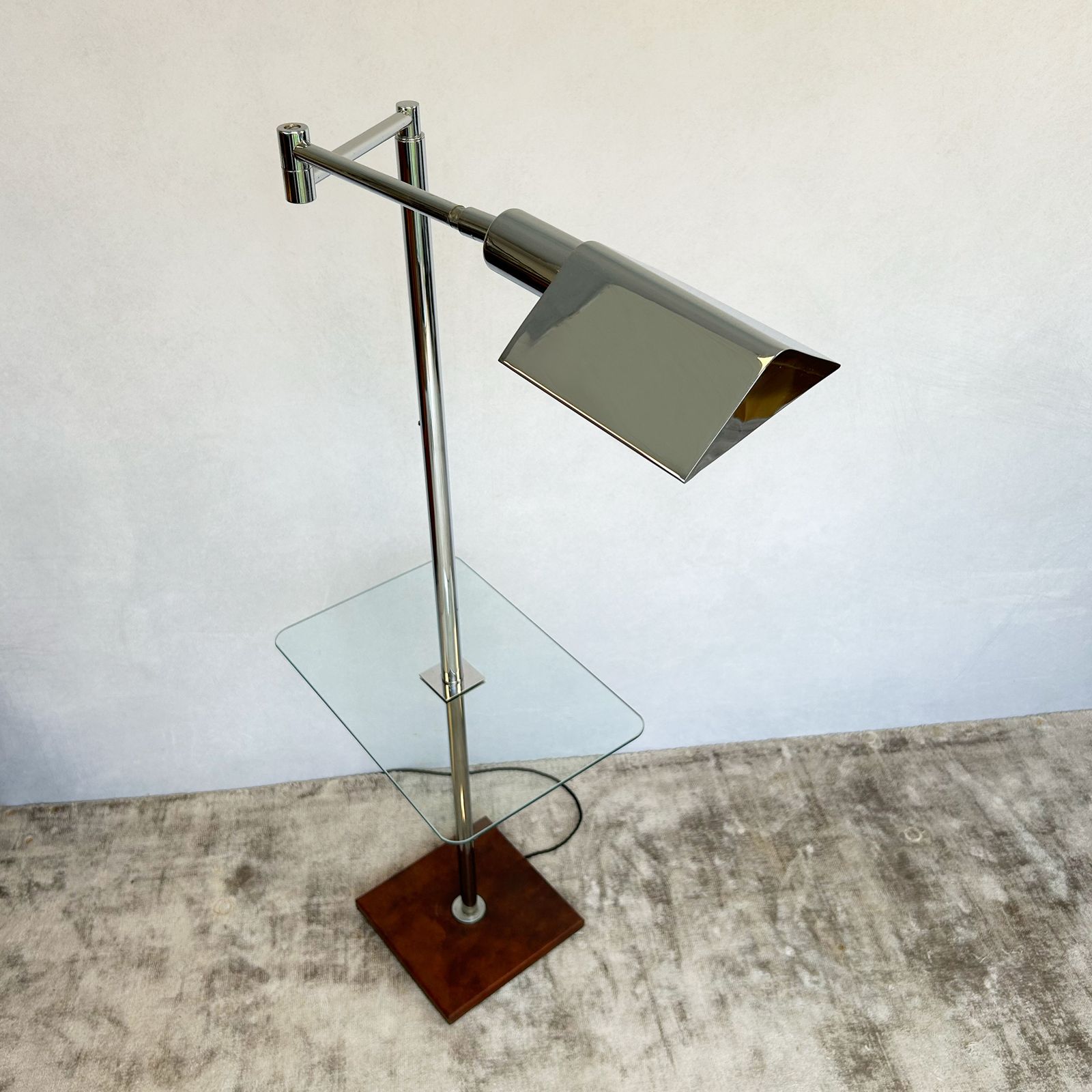 Koch & Lowy Chrome Floor Lamp photo furniture