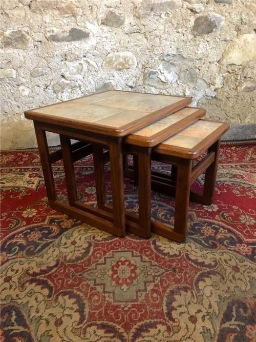 Vintage Teak Nest Of Tables. 0402 photo Furniture