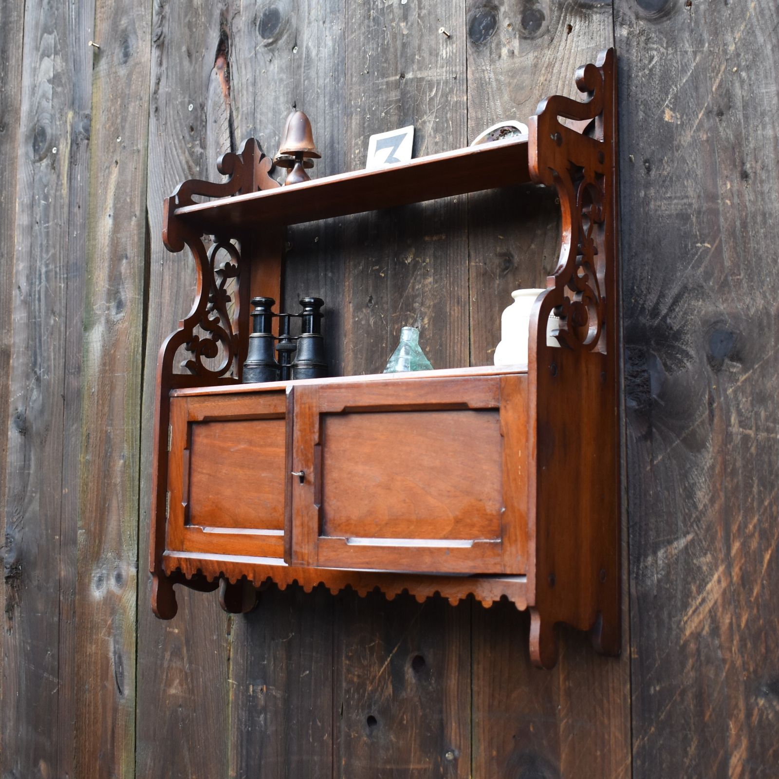 Antique Edwards & Roberts Of London Kitchen Bathroom Cabinet Display Spice Rack
