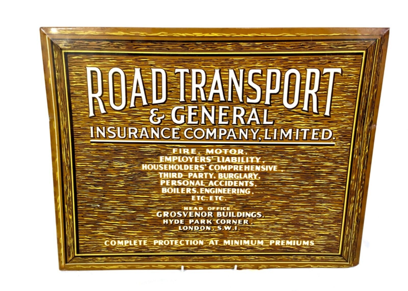 Antique Advertising Collection Of Road Transport Insurance Sign / Paper Weight photo Home Decor
