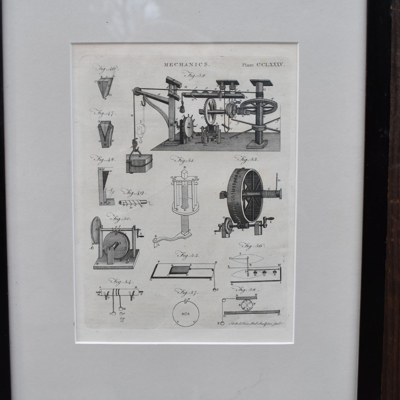 Antique 1797 Andrew Bell Mechanics Milling Black & White Engravings Plates Pair photo Art