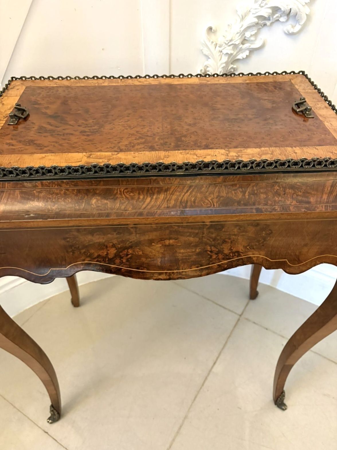 Quality Antique French Walnut Jardinière Table photo 3385.0