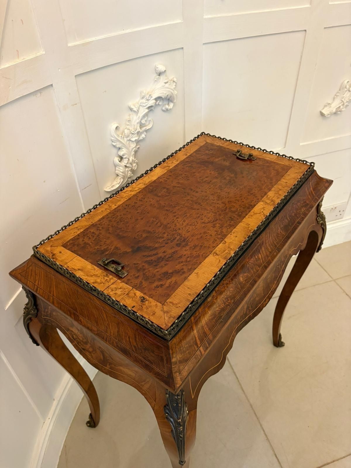 photo buy Quality Antique French Walnut Jardinière Table