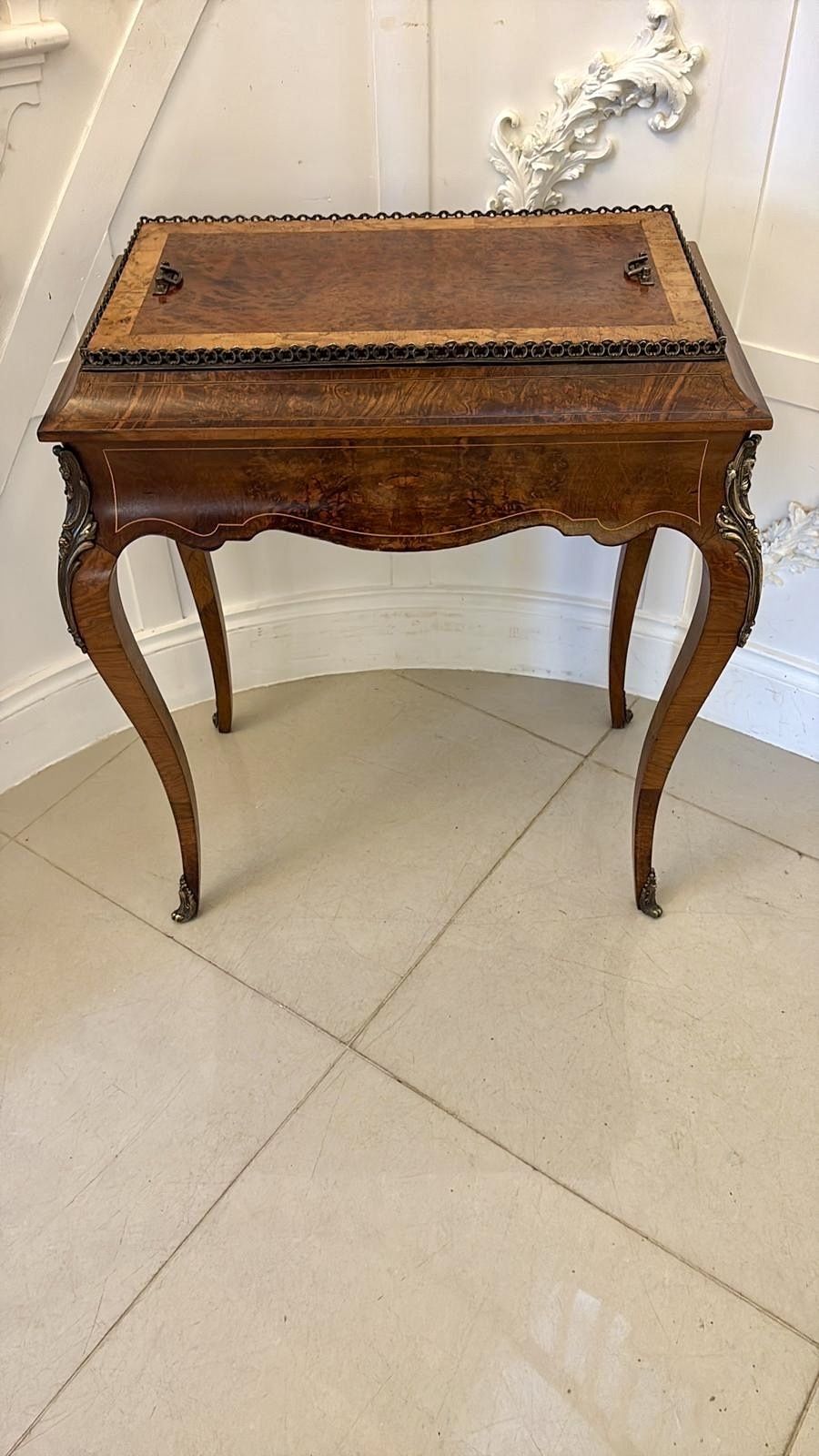 Quality Antique French Walnut Jardinière Table