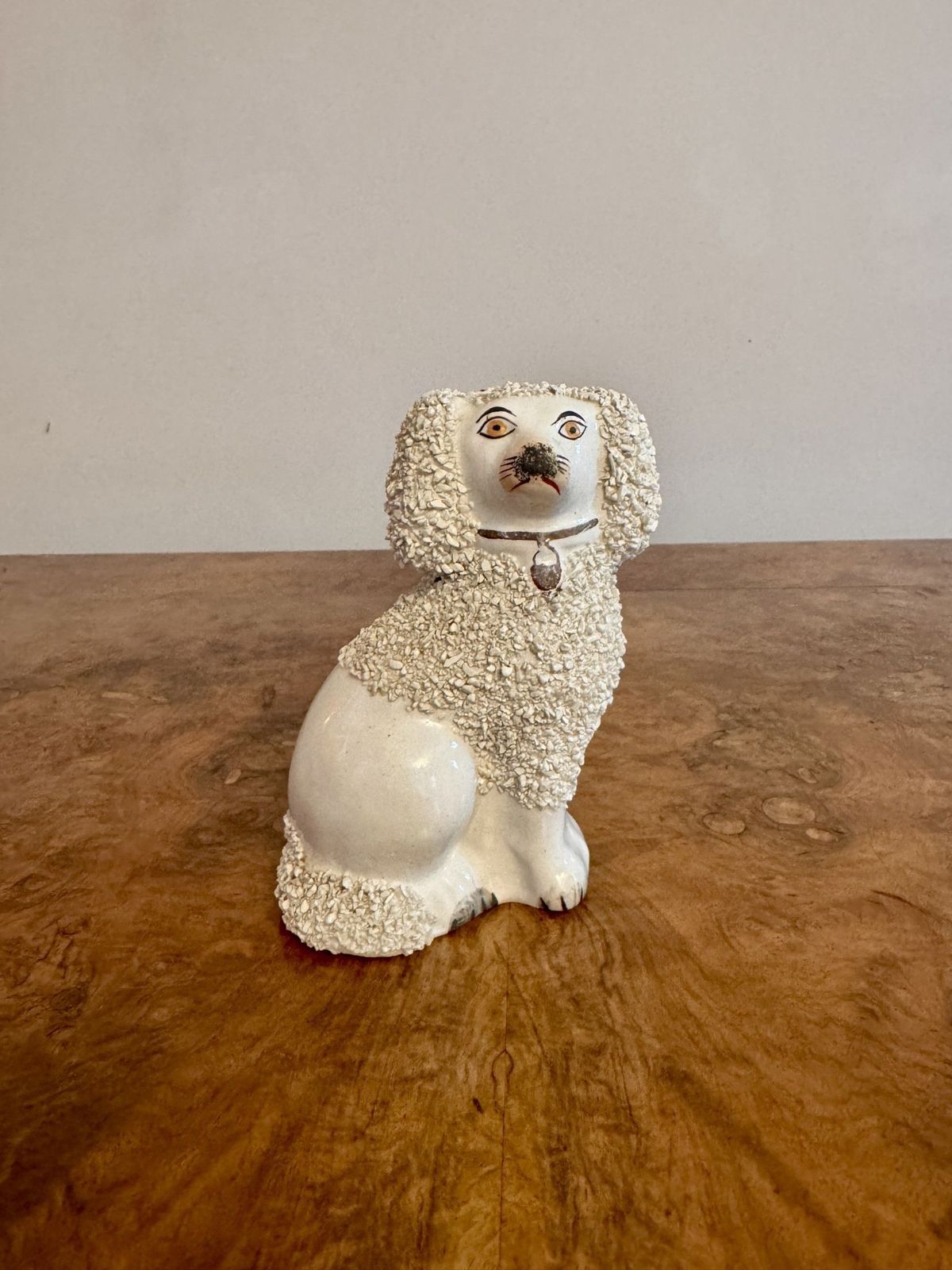 Lovely Quality Pair Of Antique Miniature Poodles photo furniture