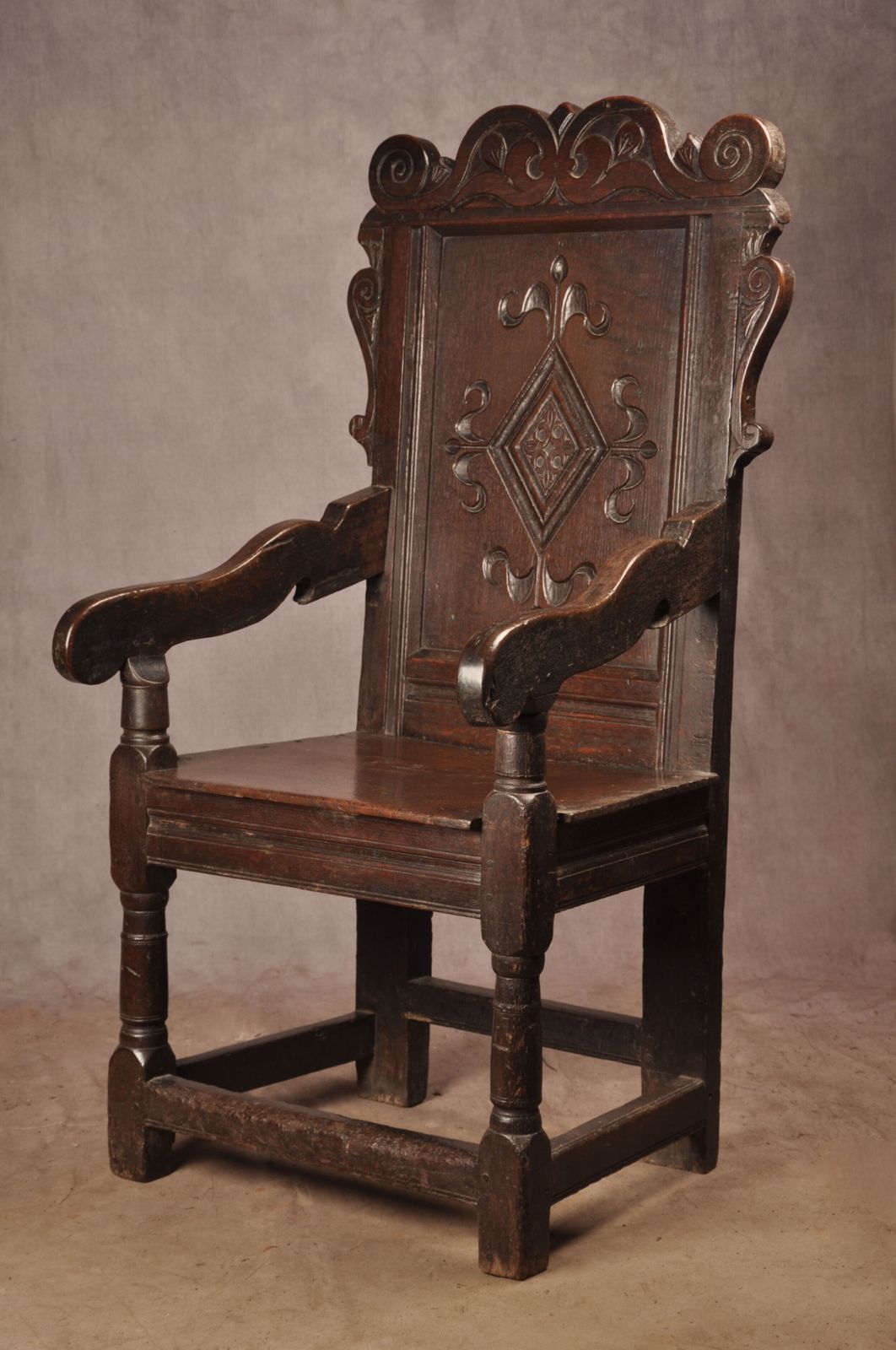 17th Century Yorkshire Oak Wainscot Chair photo Furniture
