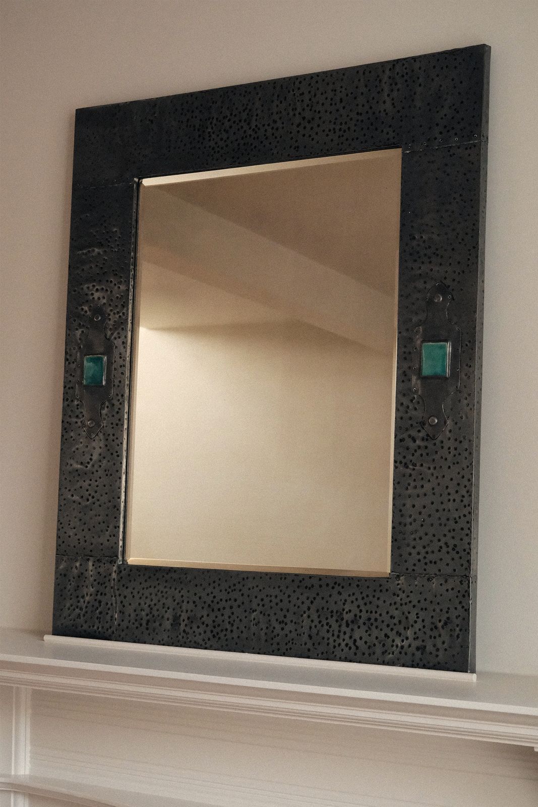 Large Arts & Crafts Mirror In The Style Of Tiffany & Co photo for sale