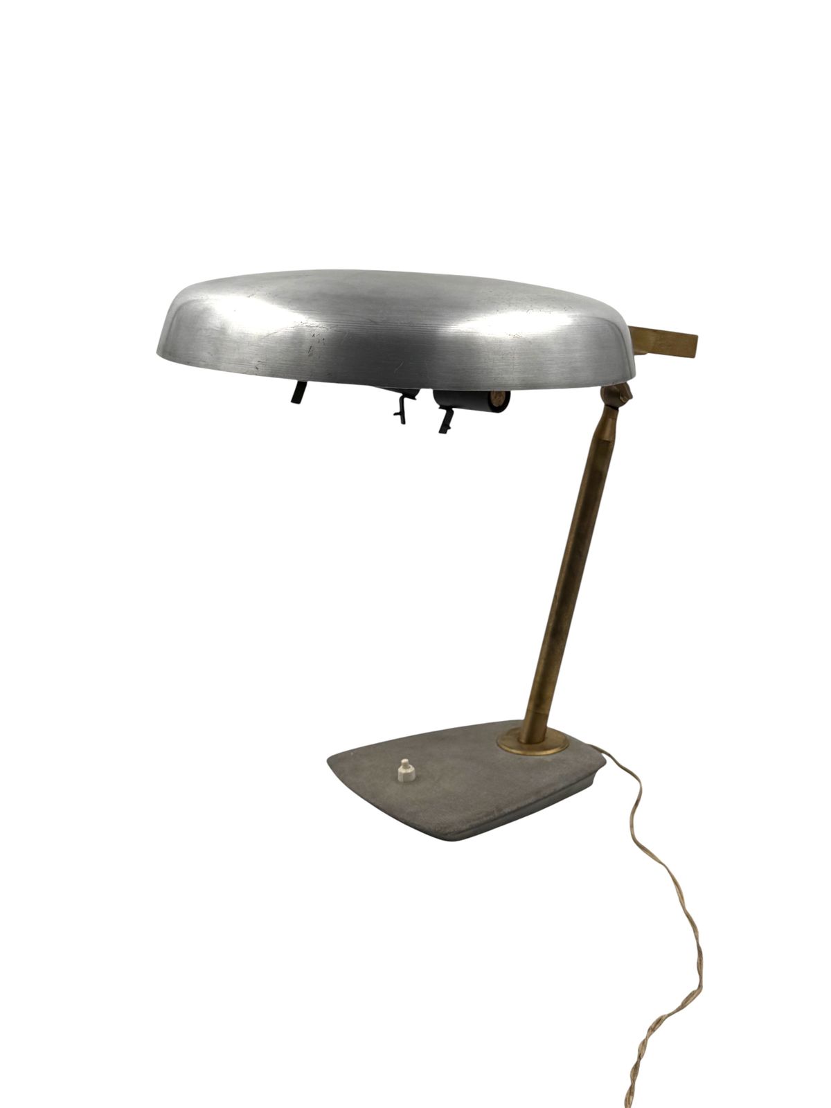 photo furniture Oscar Torlasco, Brass Desk  Lamp, Prod. Lumi, Circa 1960s
