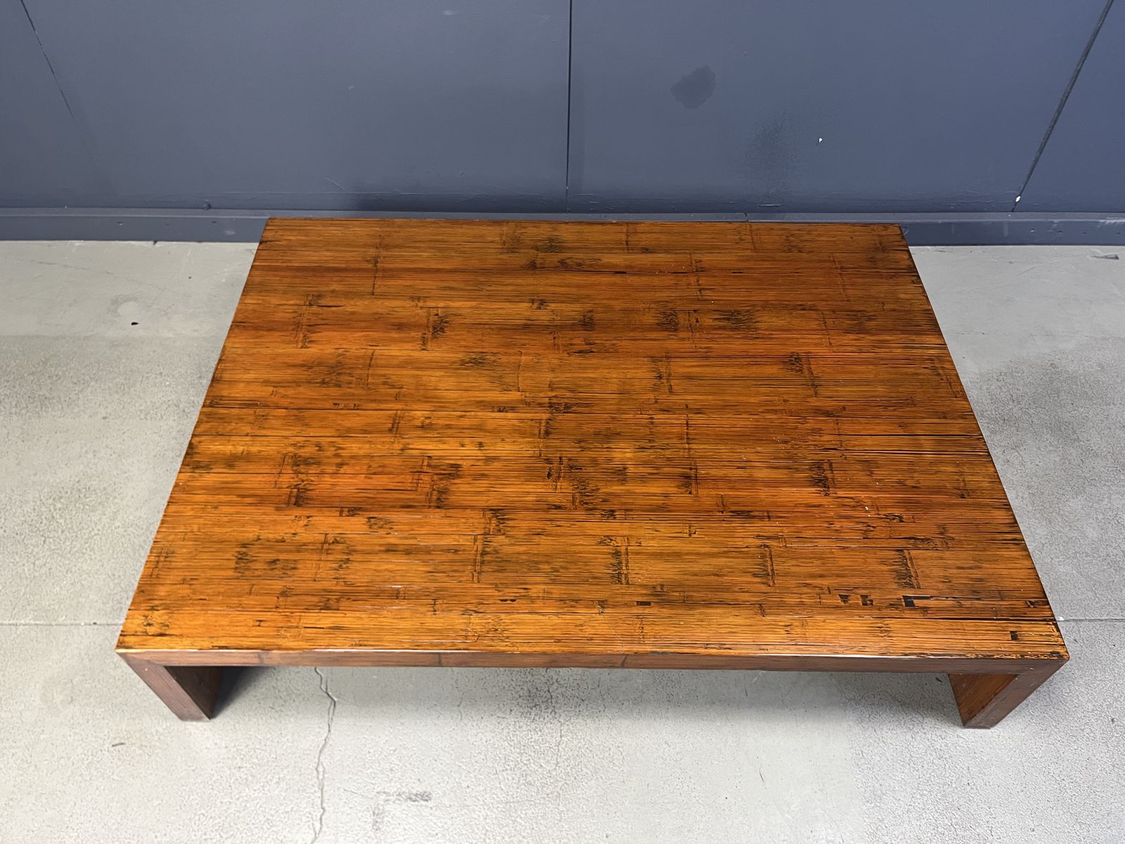 Large Coffee Table In Bamboo Attributed To Axel Vervoordt, 1980s photo buy