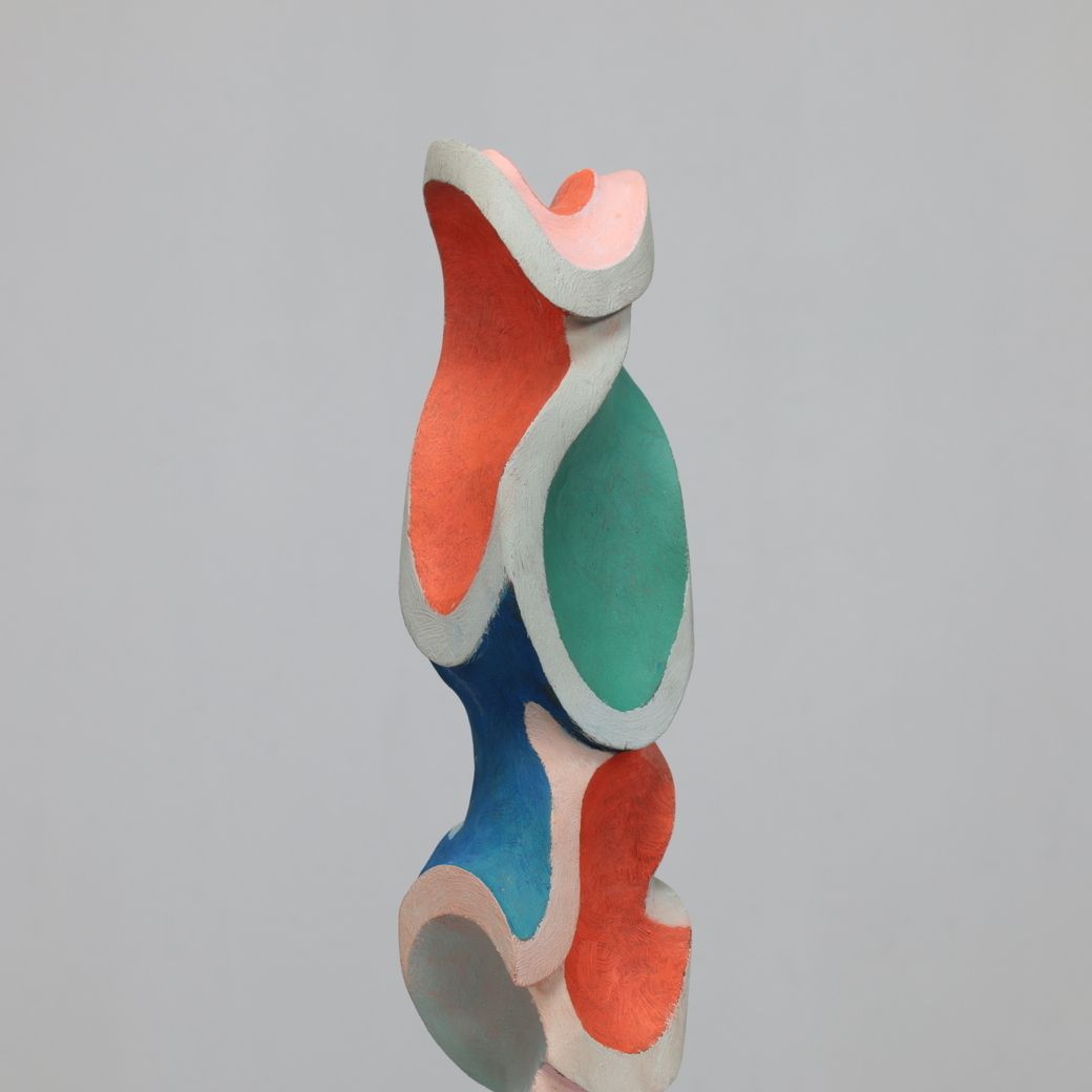Modernist Wooden Sculpture, Attributed To Ivan Stoyanov, Bulgaria, 1981 photo vinterior
