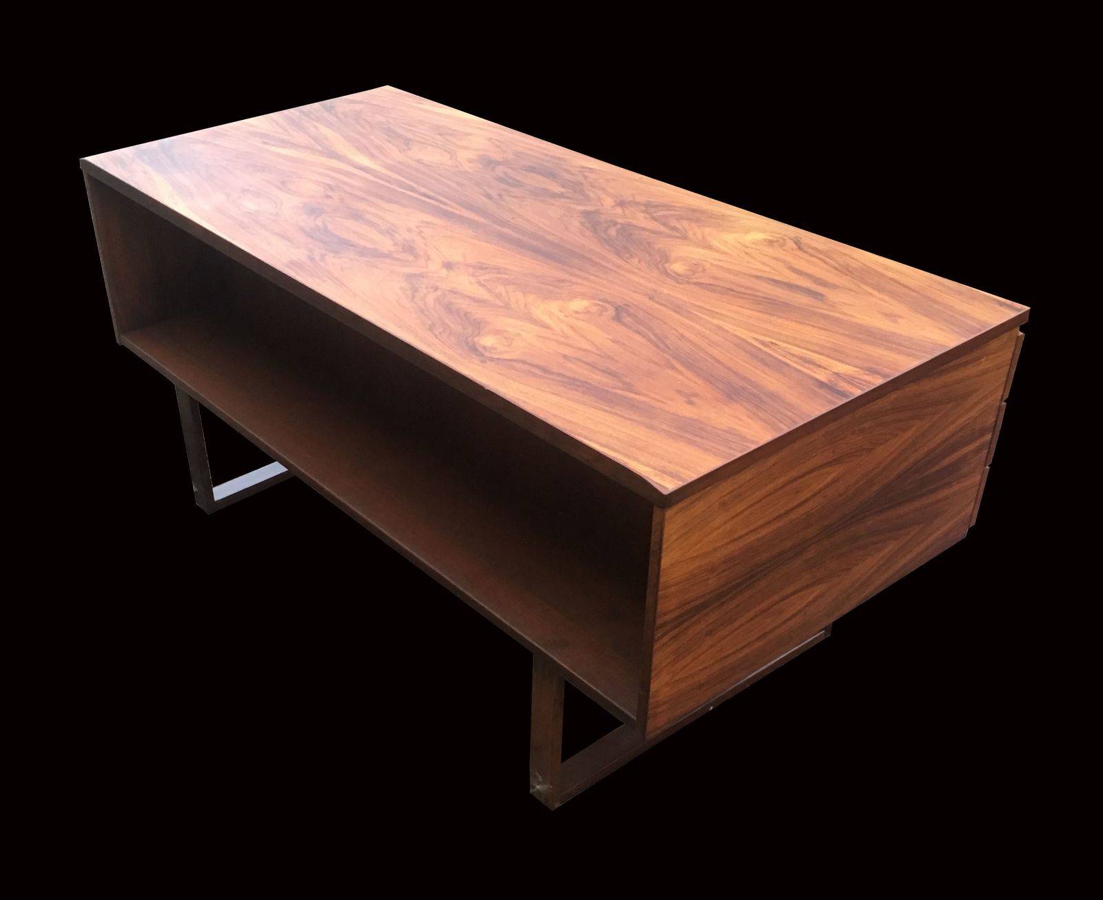 Very Fine Rosewood Midcentury Danish Desk By Henning Jensen And Torben Valeur photo for sale