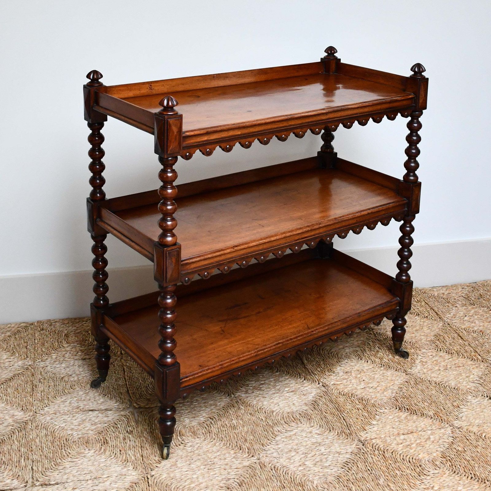 19th Century   Bobbin Buffet Table photo furniture