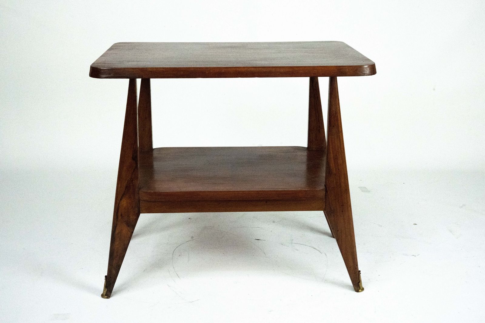 photo for sale Mid Century Modern Italian Wooden Side Table. Italy 1950s