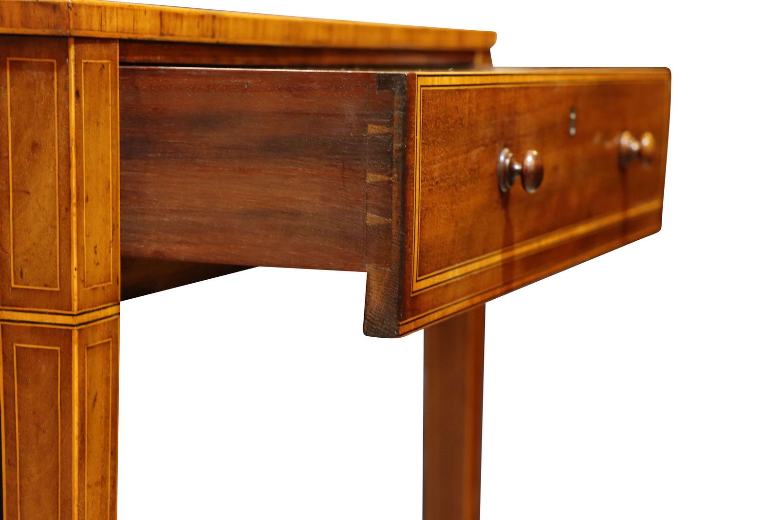 George III Sheraton Period Mahogany & Satinwood Screen Writing Table, Circa 1790 photo buy