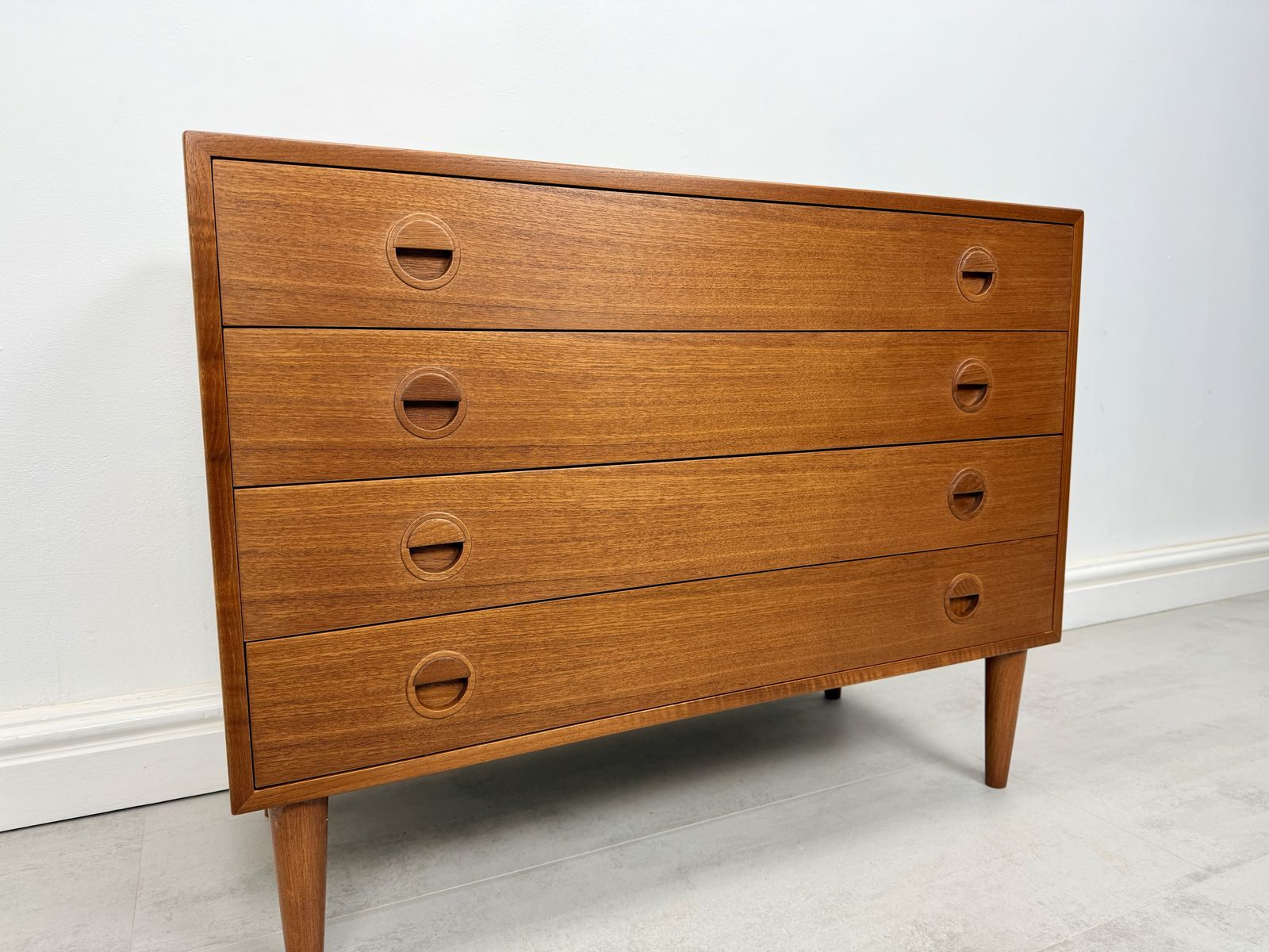 Danish Teak Chest Of Drawers, 1970s photo for sale