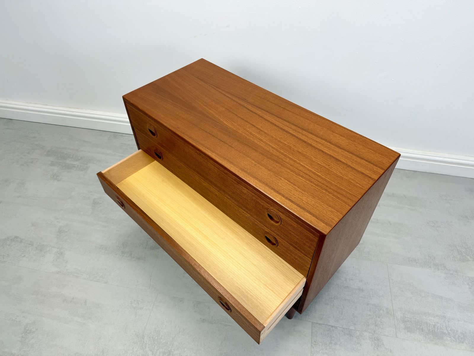 Furniture Danish Teak Chest Of Drawers, 1970s photo