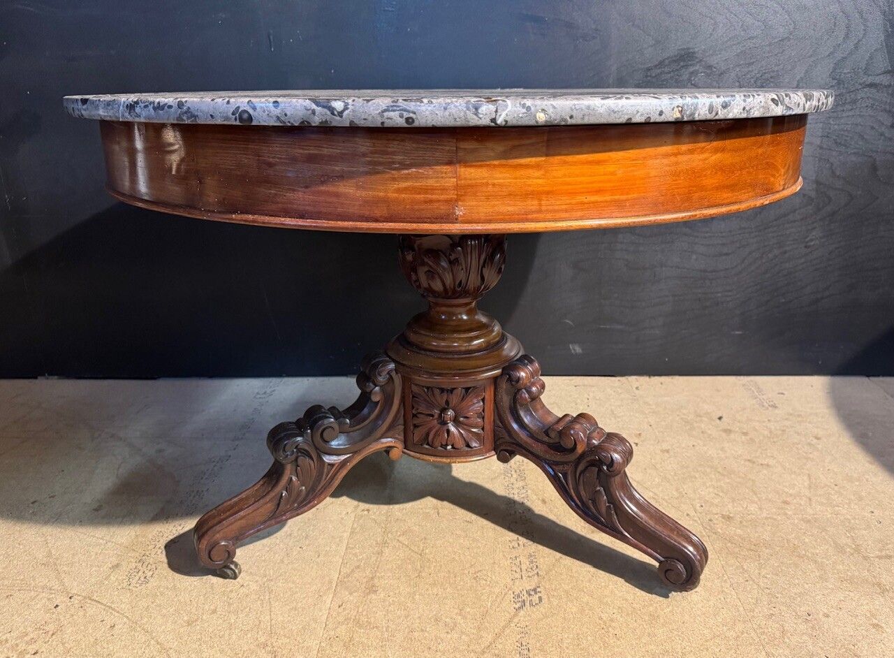 French Round Gueridon Centre Table photo furniture