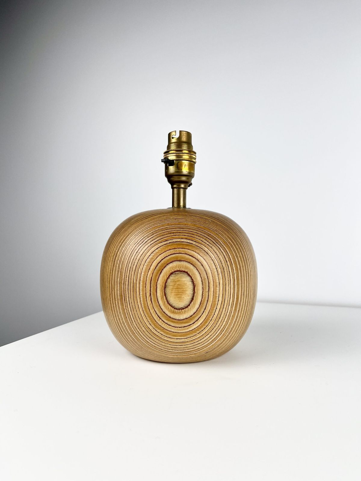Tactile Mid Century Mixed Wood Apple Lamp Base photo furniture