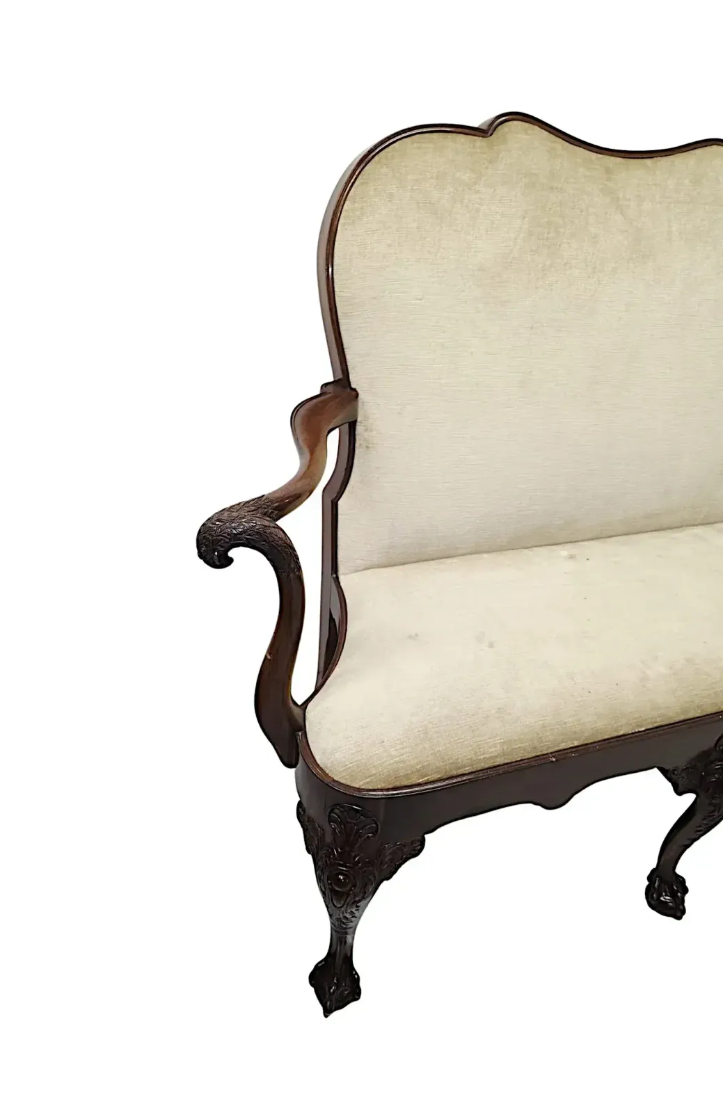 A Very Rare Late 19th Century Irish Two Seater Settee In The Manner Of 'Butlers Of Dublin' photo buy