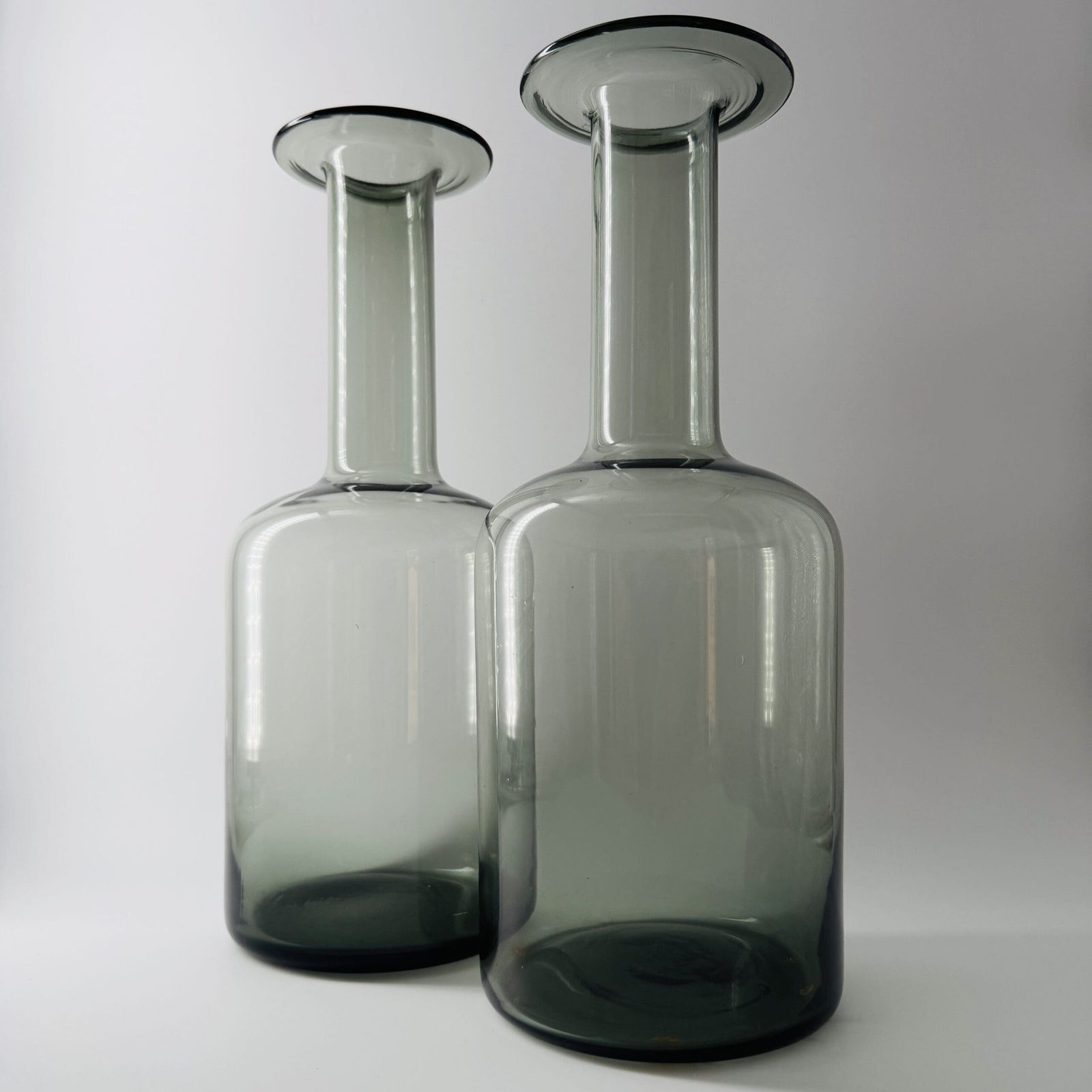 Danish “Floor Vase” Set By Otto Brauer For Holmegaard