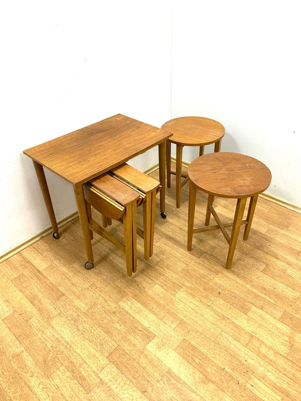Vintage Nesting Tables By Paul Hundevad, Czech Design, 1960s photo vintage