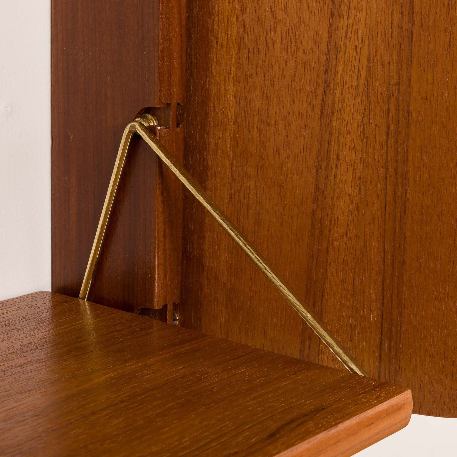 photo buy Ergo 3 Bay Free Standing Teak Wall Unit By John Texmon, Norway 1960s
