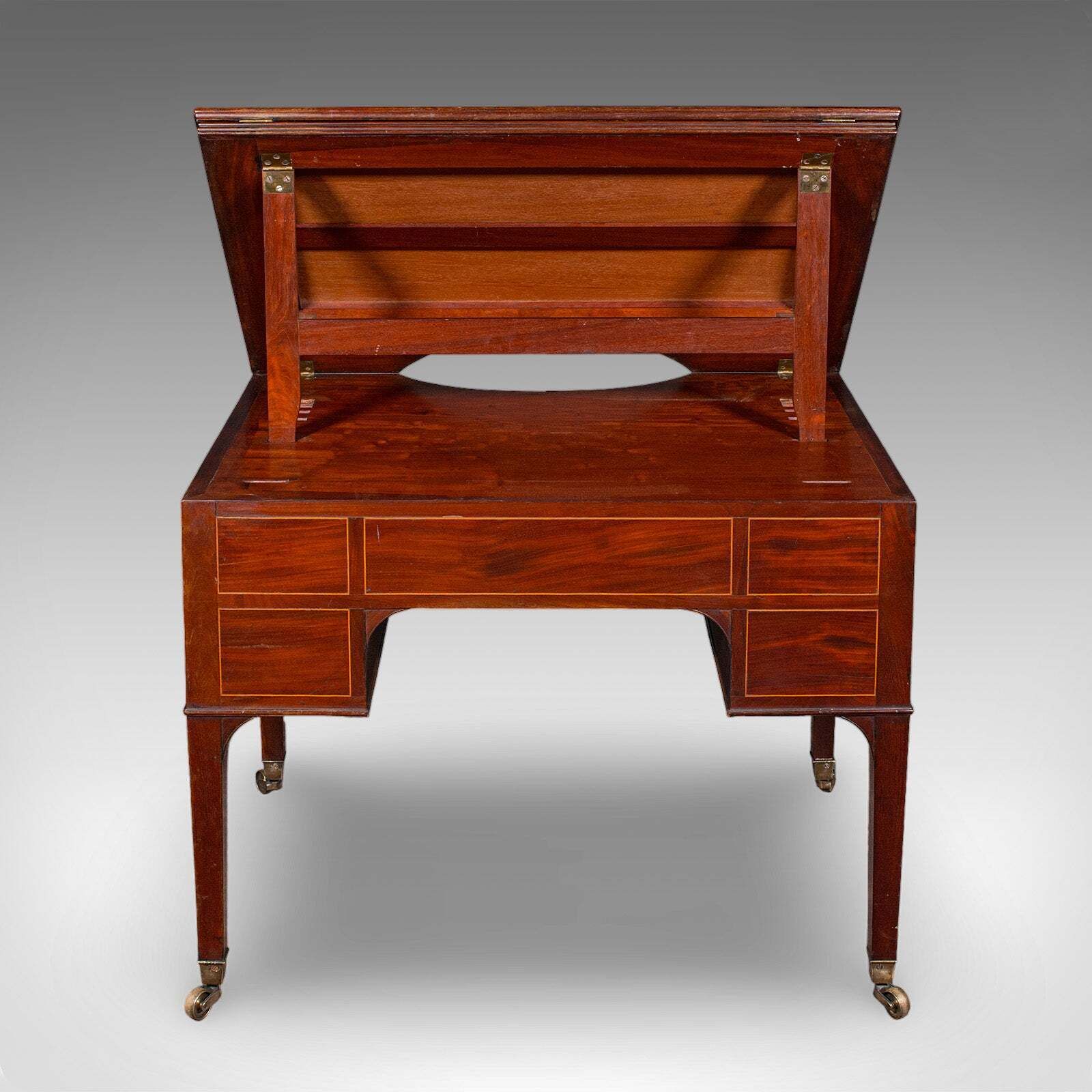 Tall Antique Architect's Riser Desk, English, Metamorphic, Cartographer, Regency photo vinterior