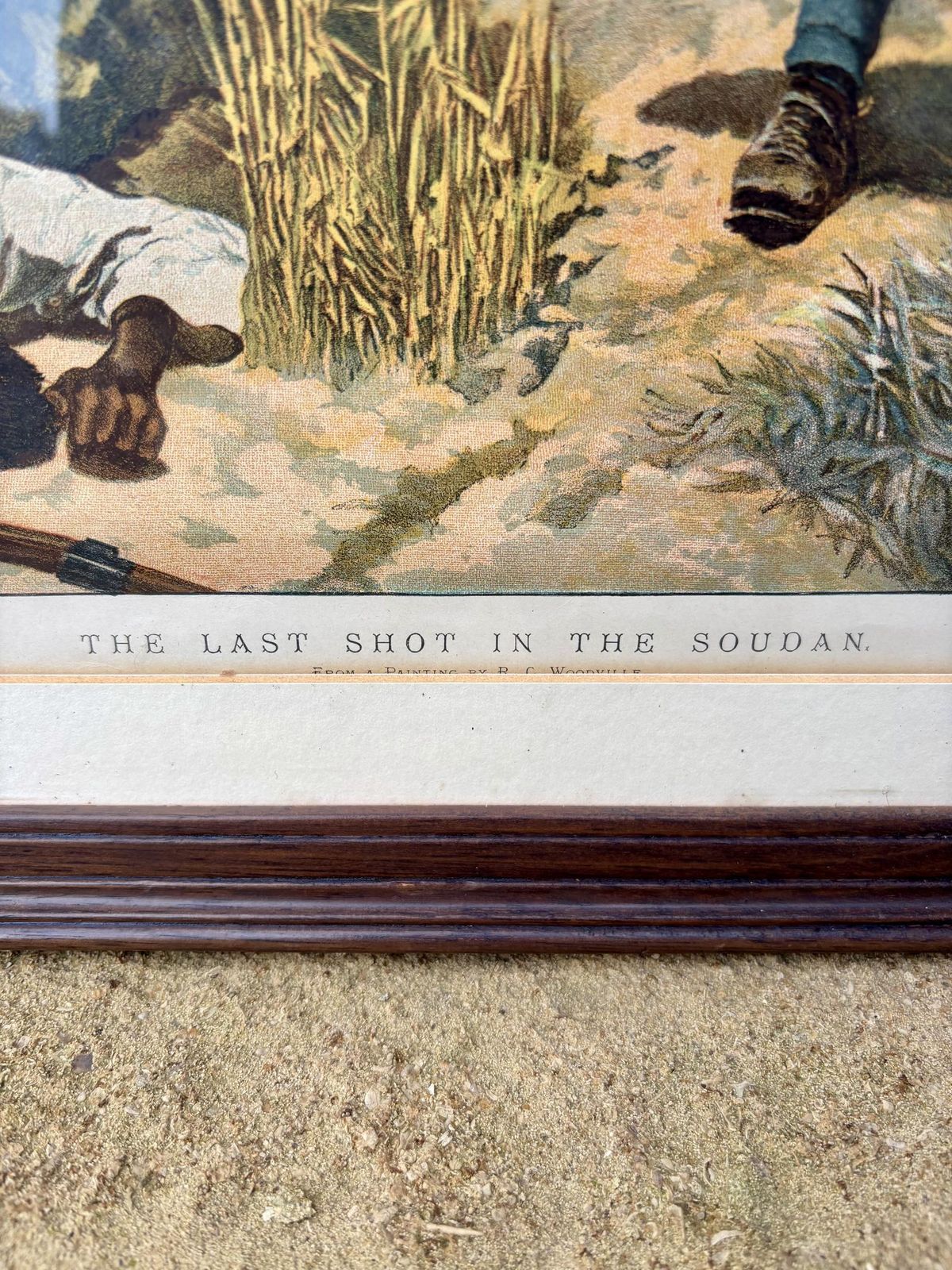 Victorian Chromolithograph The Last Shot In The Soudan After R. Caton Woodville photo 175.0
