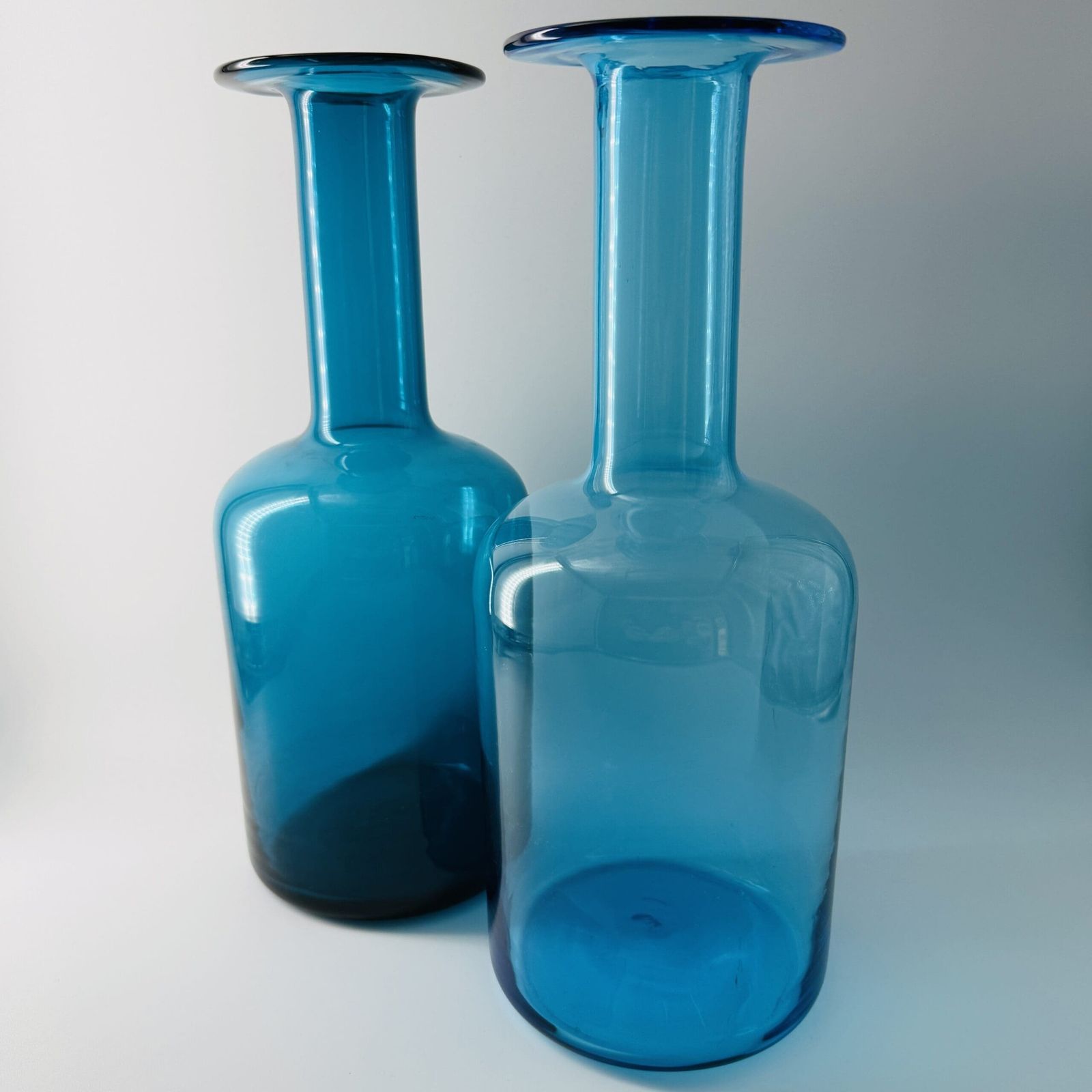 Danish “Floor Vase” Set By Otto Brauer For Holmegaard
