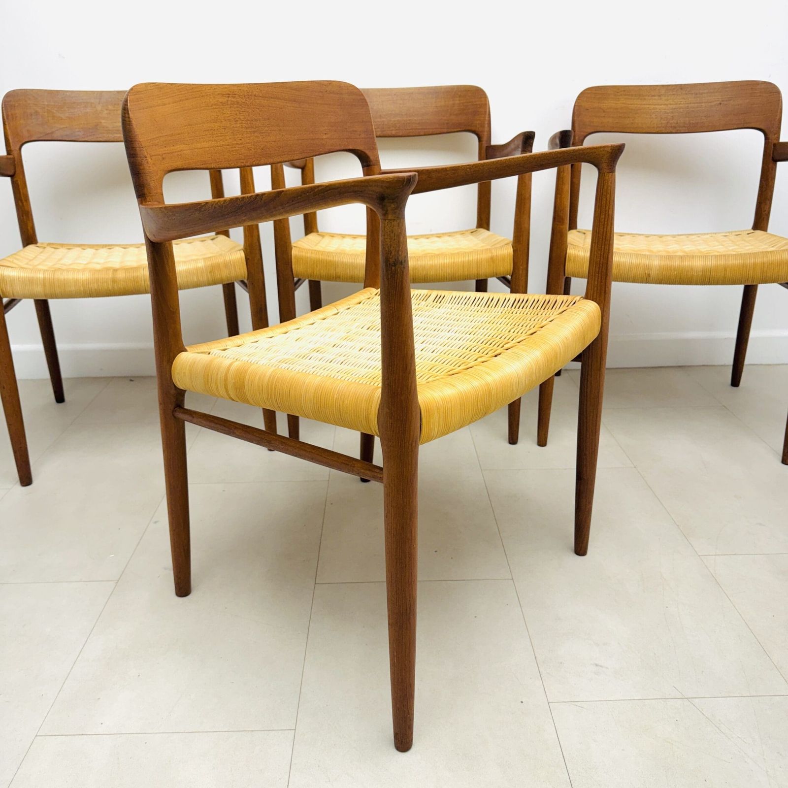 Danish Dining Carver Chairs By Niels Otto Møller photo buy