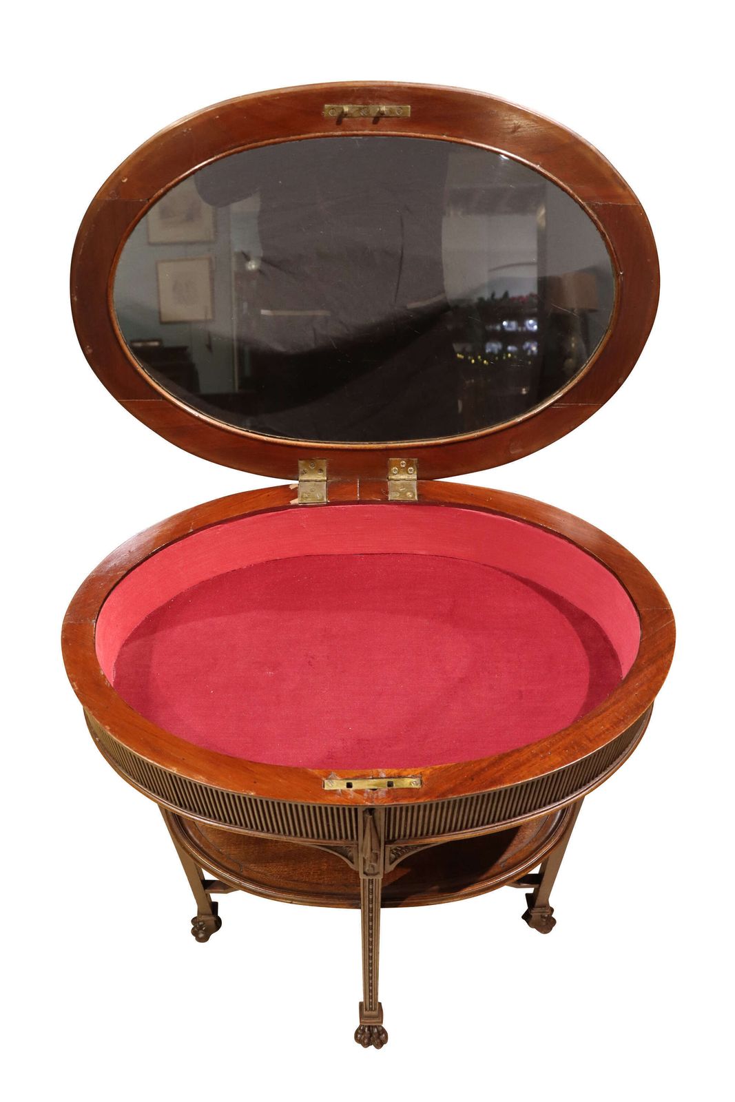 Late 19th Century Oval Mahogany Bijouterie Table, Circa 1900 photo for sale