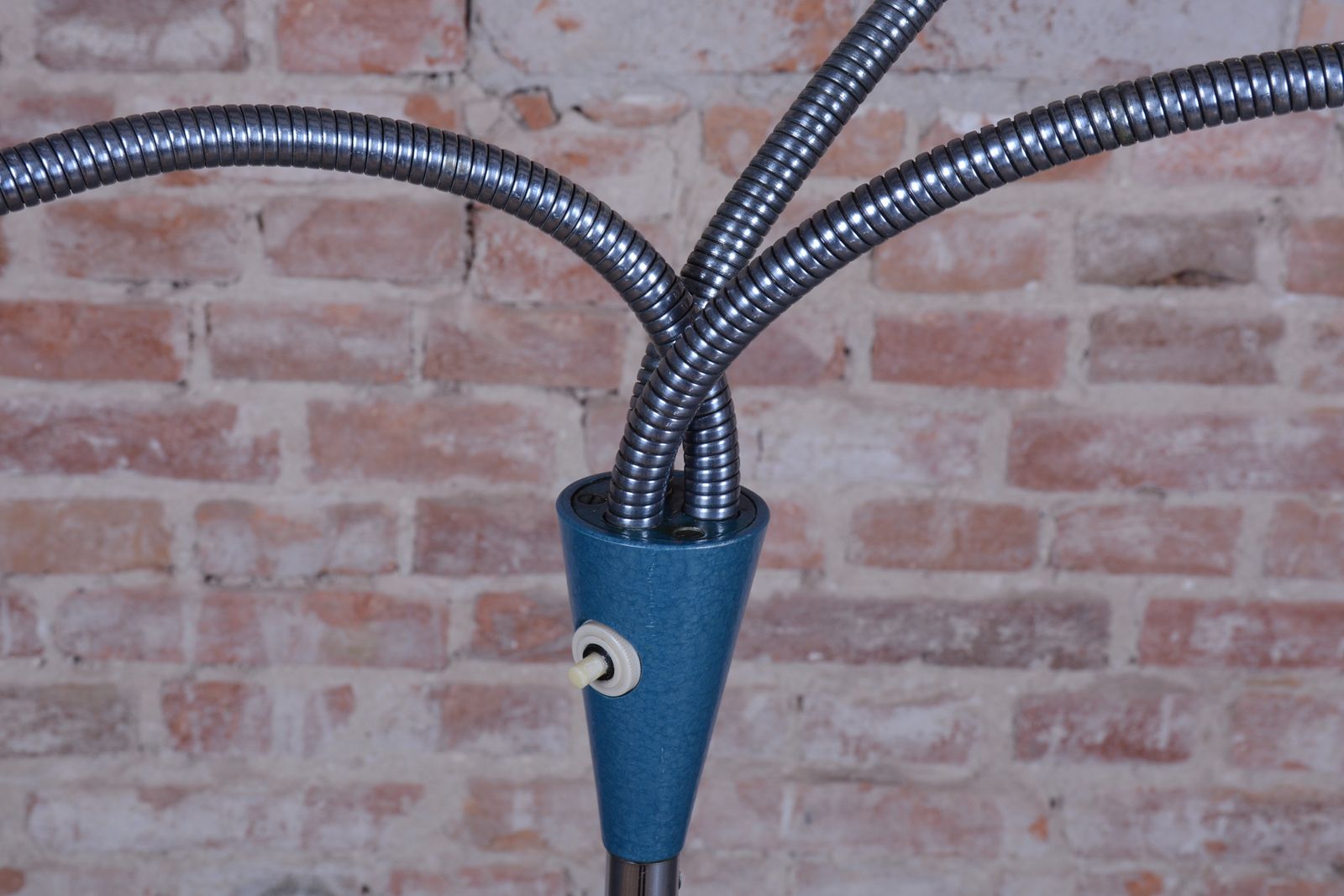 photo for sale Restored Mid Century Floor Lamp, By Lidokov Boskovice, Chrome, Czech, 1950s